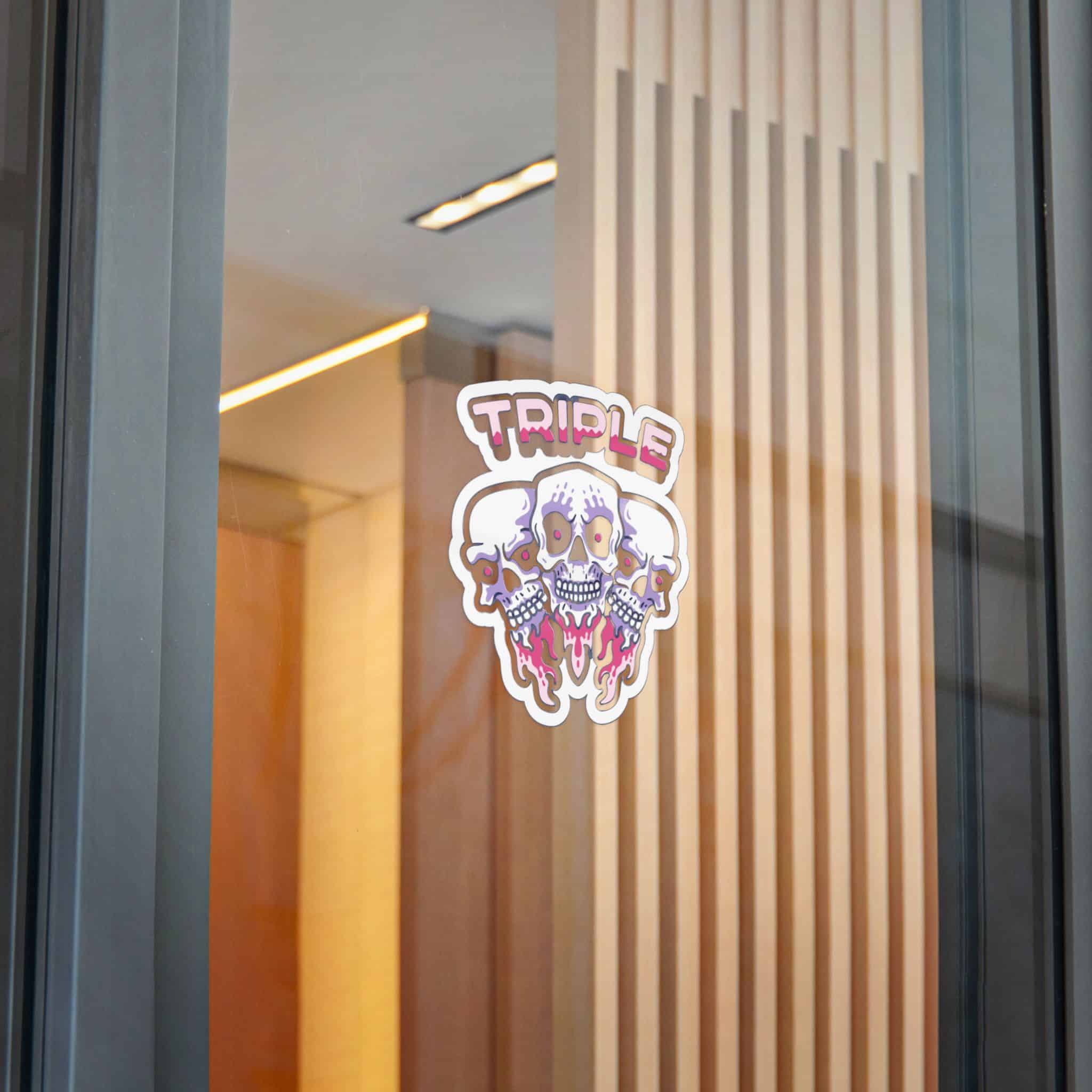 Triple Skull Gamer Die Cut Stickers Dtf - Image 28