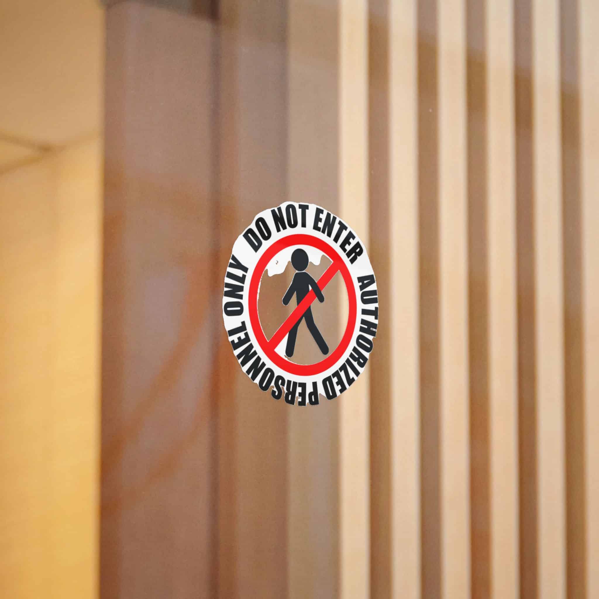 Authorized Personnel Die Cut Stickers Dtf - Image 4