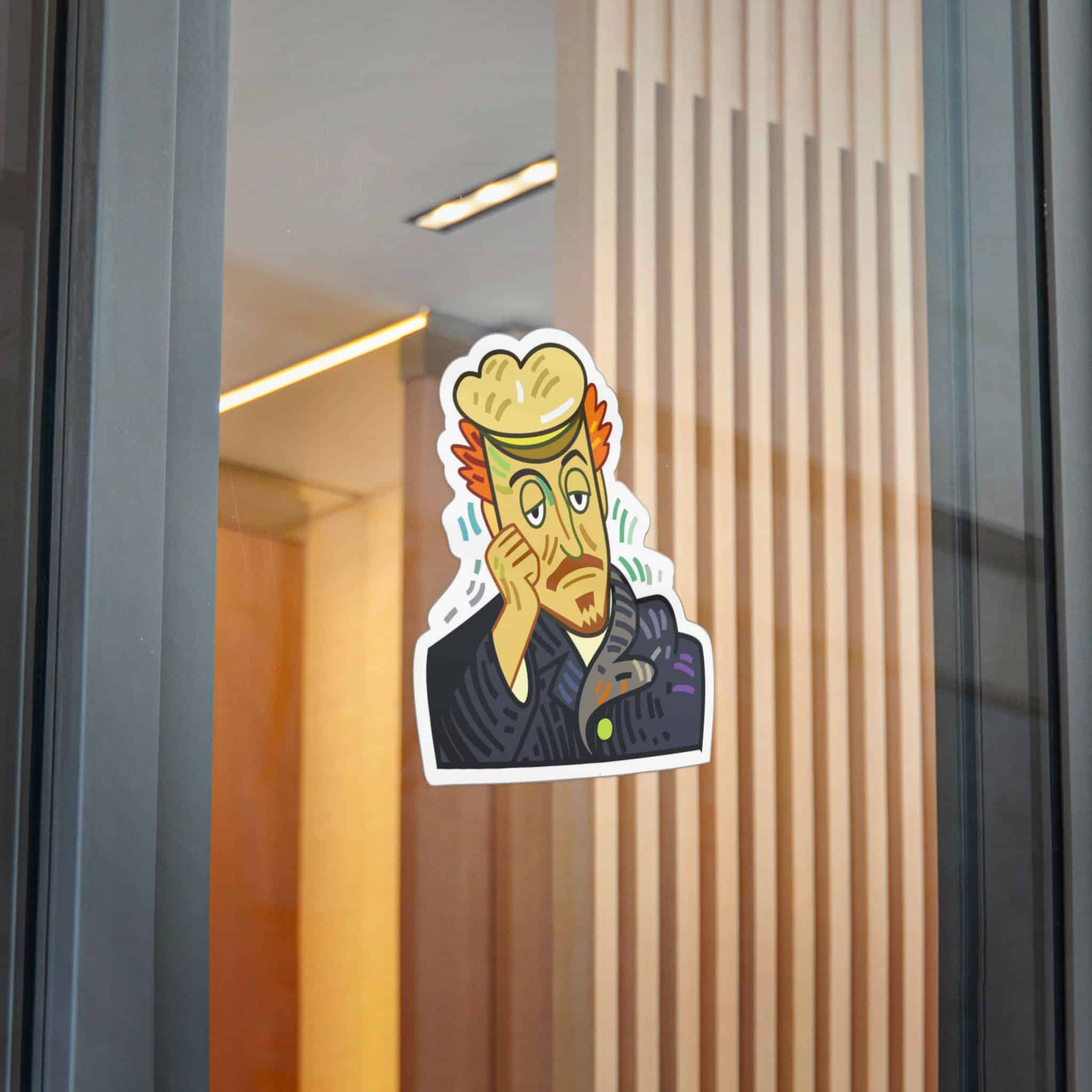 Weary Artist Portrait Die Cut Stickers Dtf - Image 28
