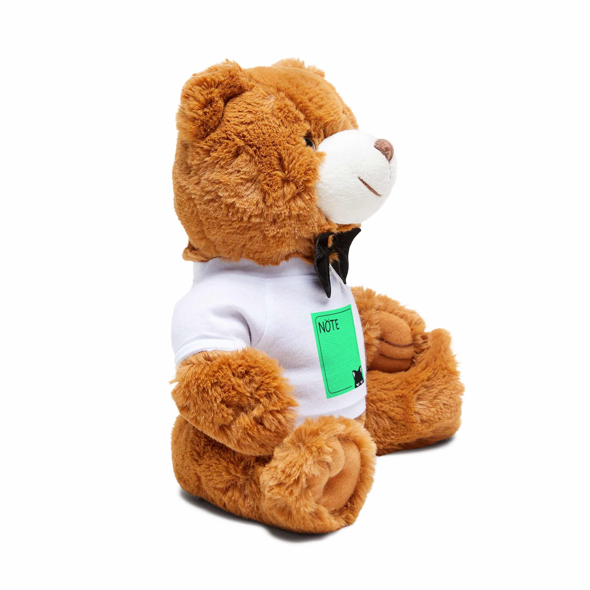 Green Note List With Black Cat Green Cat Note Template Stylish Green Notebook With Black Cat Teddy Bear With T Shirt - Image 2
