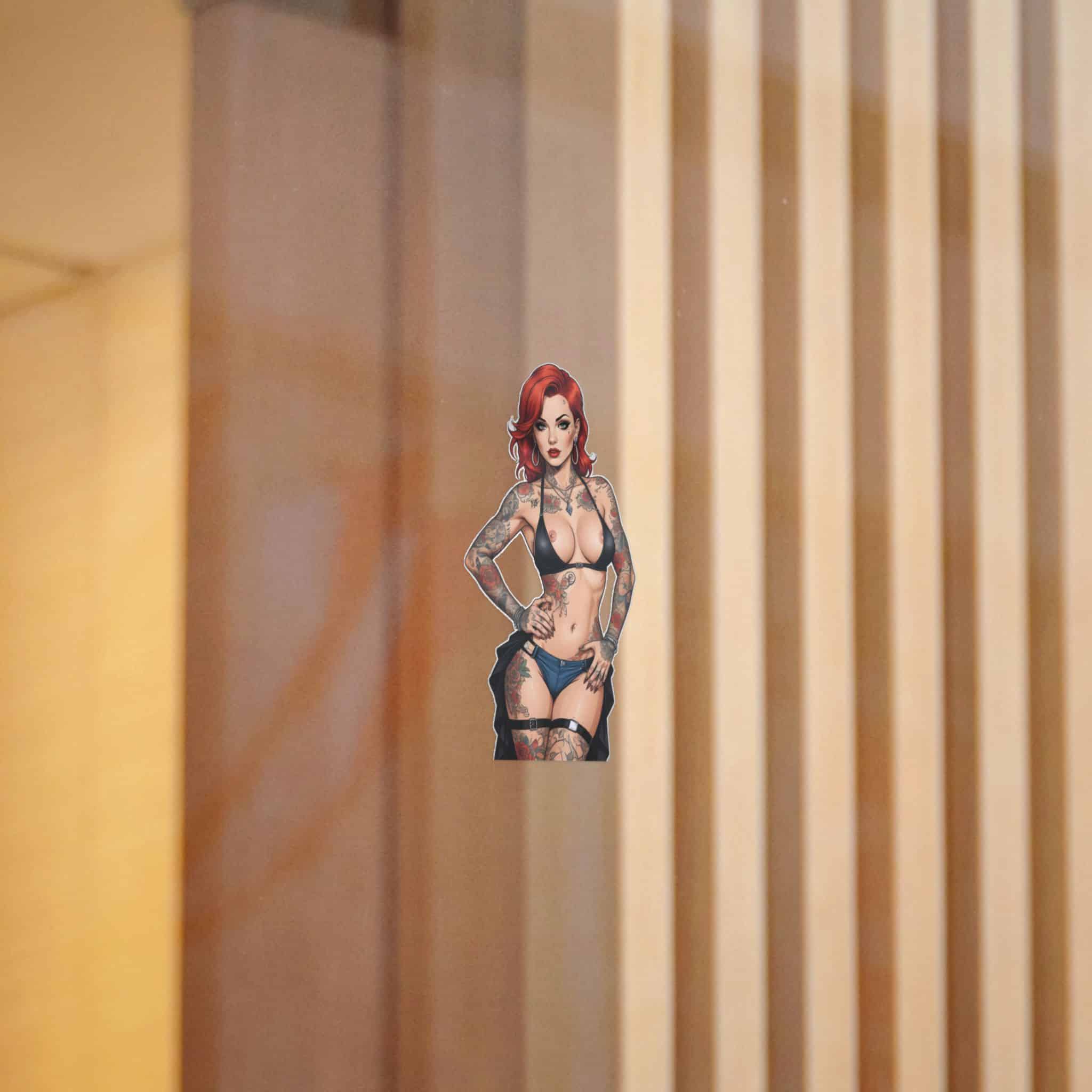 Tattooed Sexy Woman 26 Die Cut Stickers Dtf - Image 4