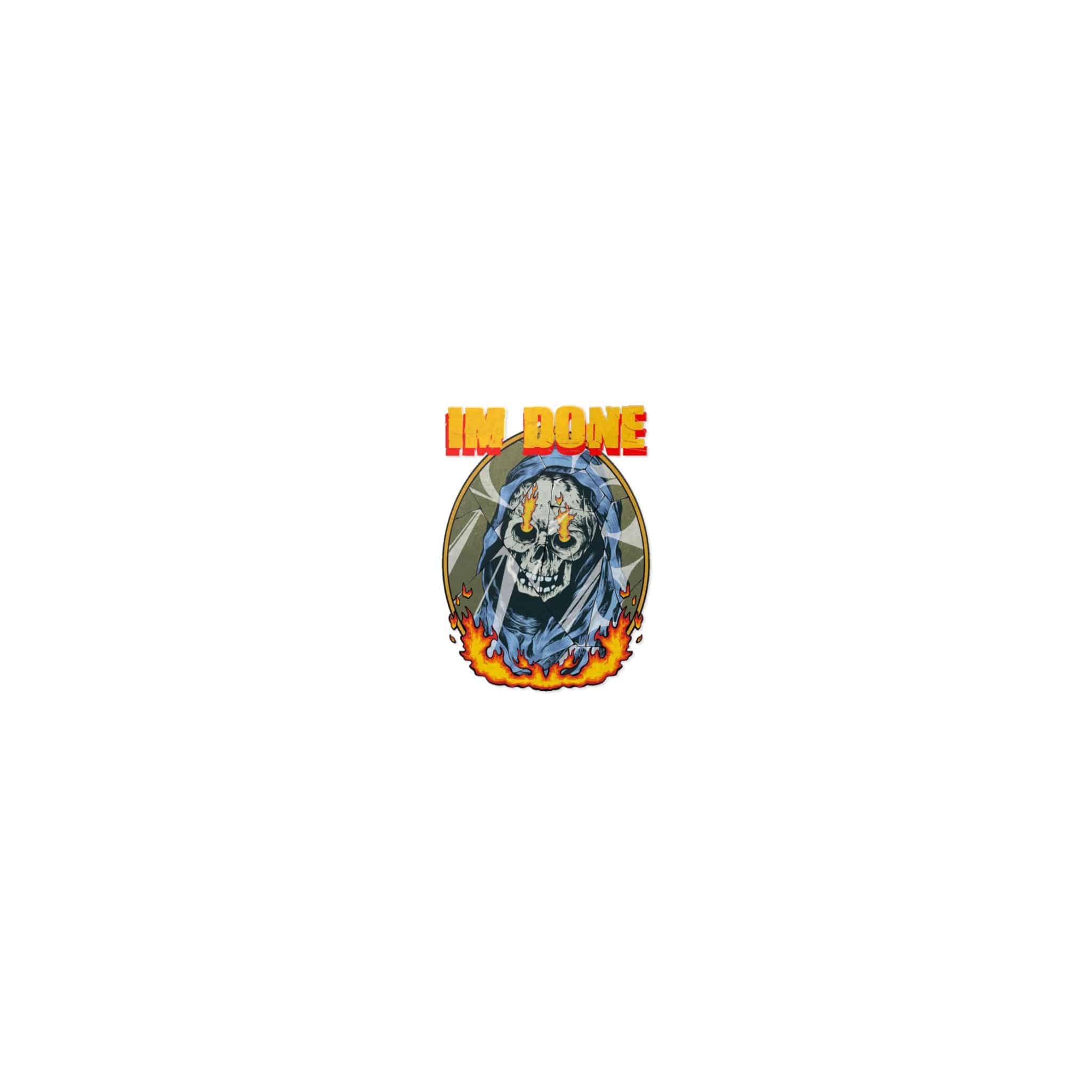 Skull With Skull Middle It Die Cut Stickers Dtf - Image 17