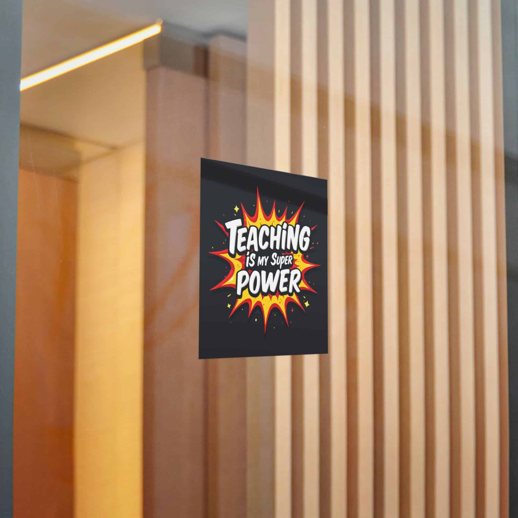 Teaching Is My Super Power Die Cut Stickers Dtf - Image 14