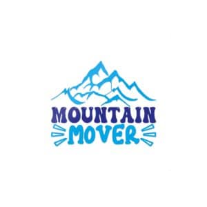 Mountain Mover Die Cut Stickers Dtf