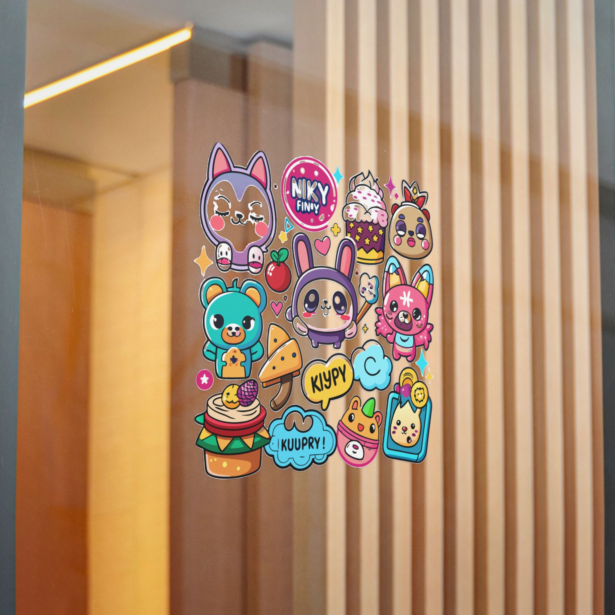 Cute Cartoon Animals With Fun Text In A Colorful Design Die Cut Stickers Dtf - Image 22