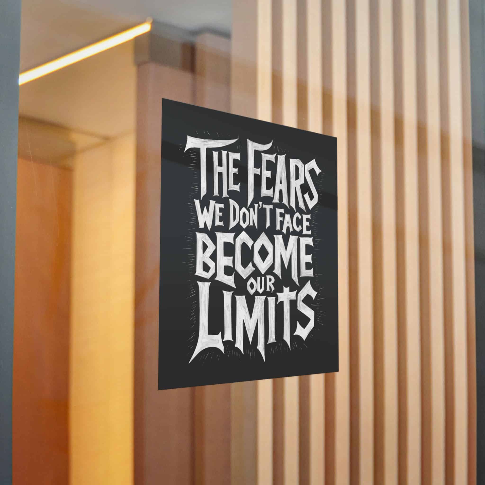 The Fears We Dont Face Become Our Limits Die Cut Stickers Dtf - Image 22