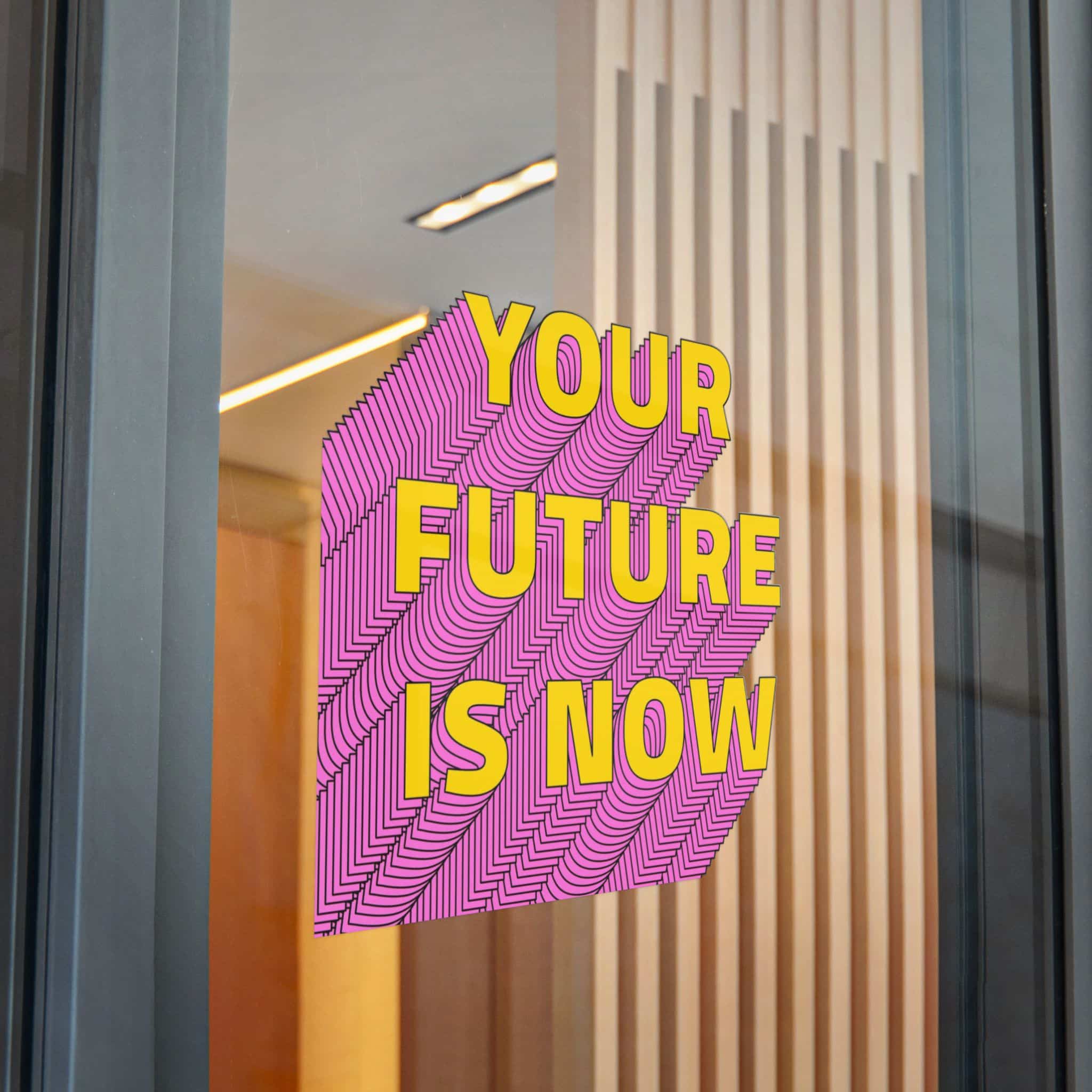 Your Future Is Now Layered Text Png Typography Retro Word Die Cut Stickers Dtf - Image 32