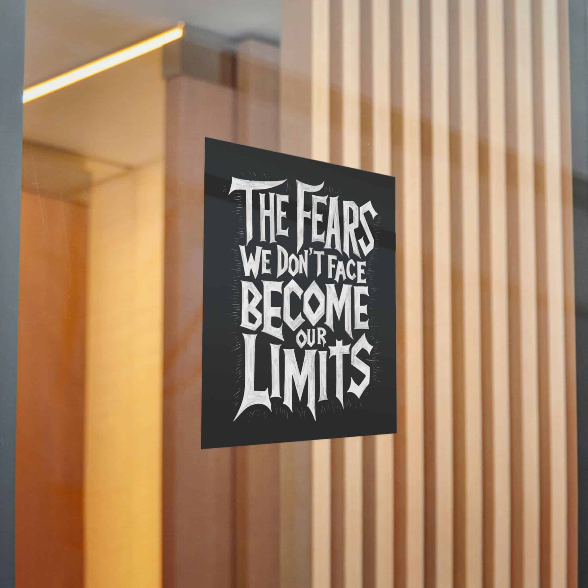 The Fears We Dont Face Become Our Limits Die Cut Stickers Dtf - Image 20