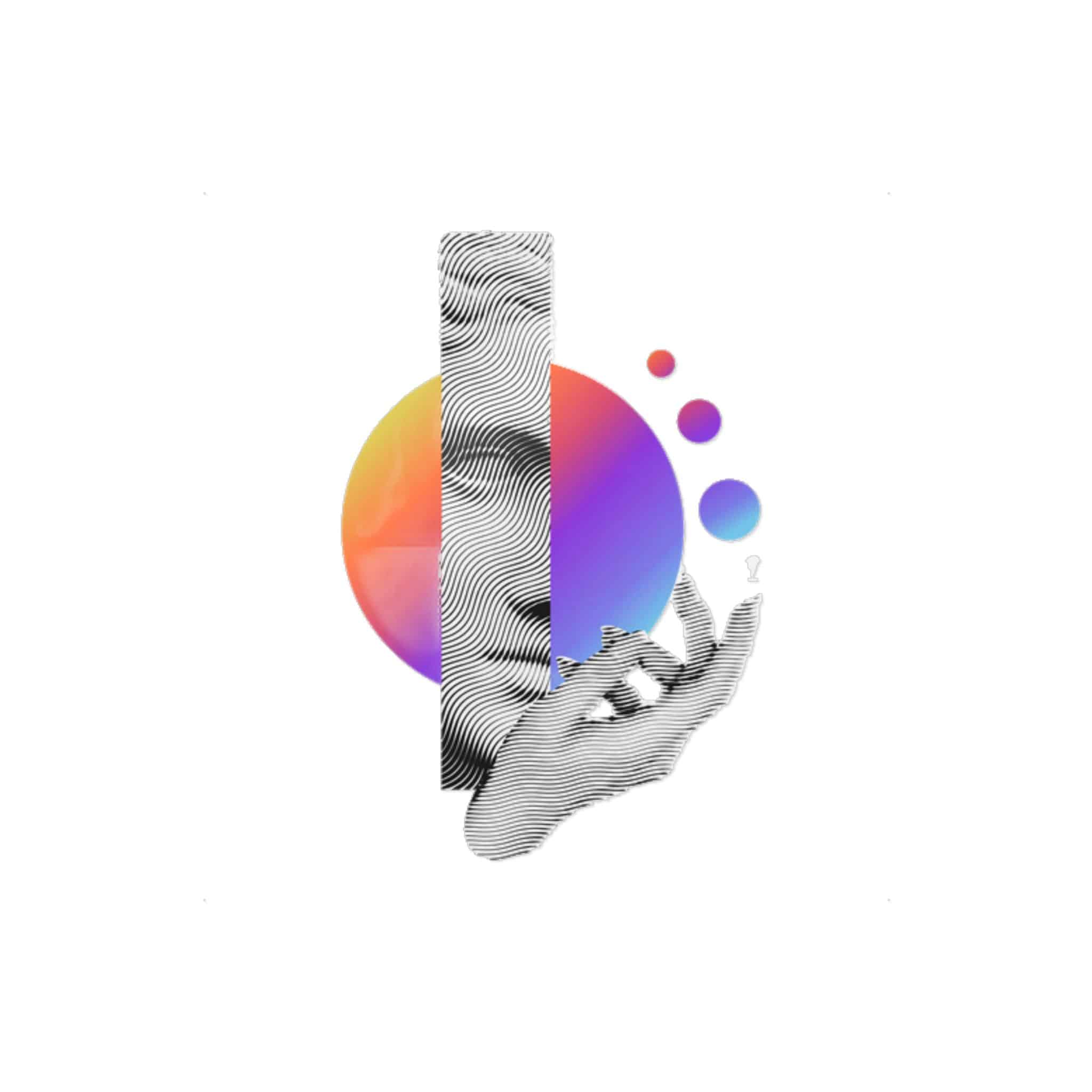 Greece Modern Face With Contemporary Element Die Cut Stickers Dtf