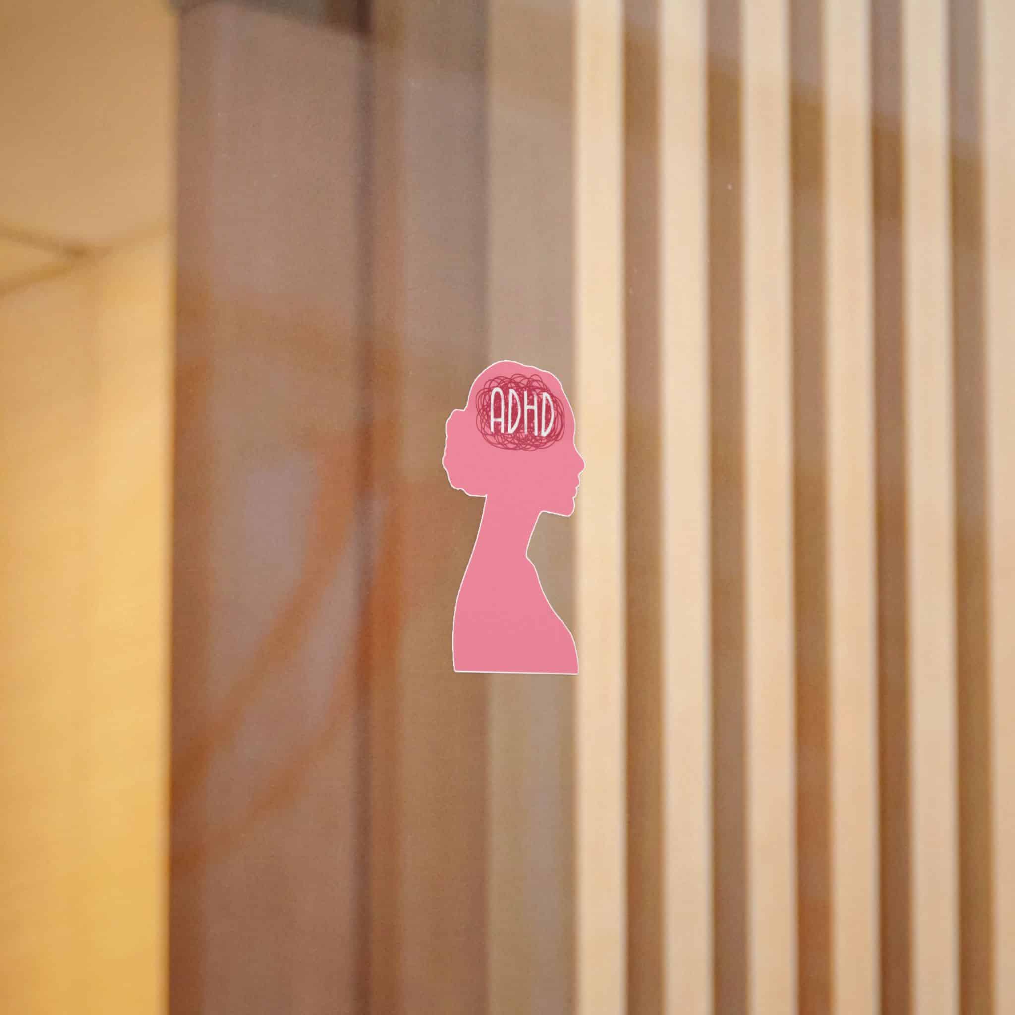 Woman Adhd Die Cut Stickers Dtf - Image 4