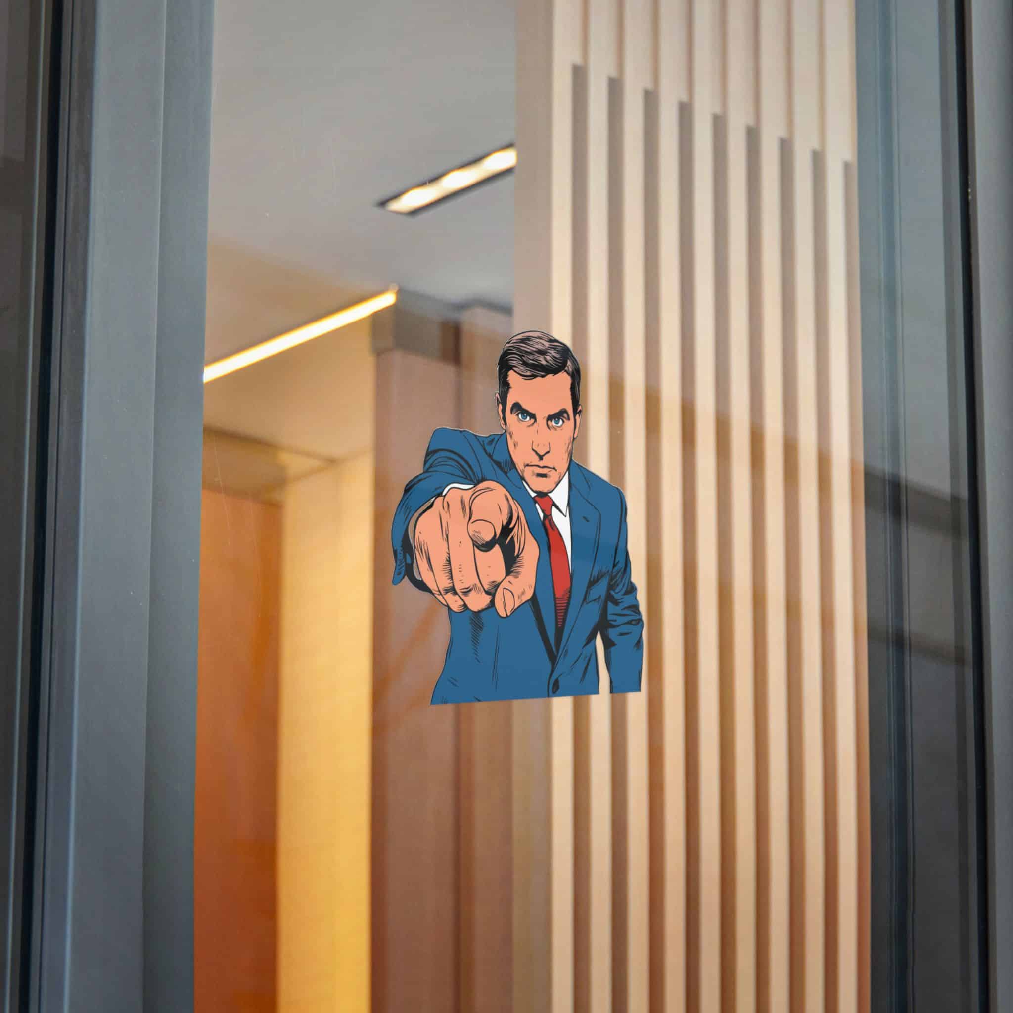 Profesional Joven Ejecutivo Masculino Senalando Usted Concepto Negocio Ilustracion Vectorial Die Cut Stickers Dtf - Image 26
