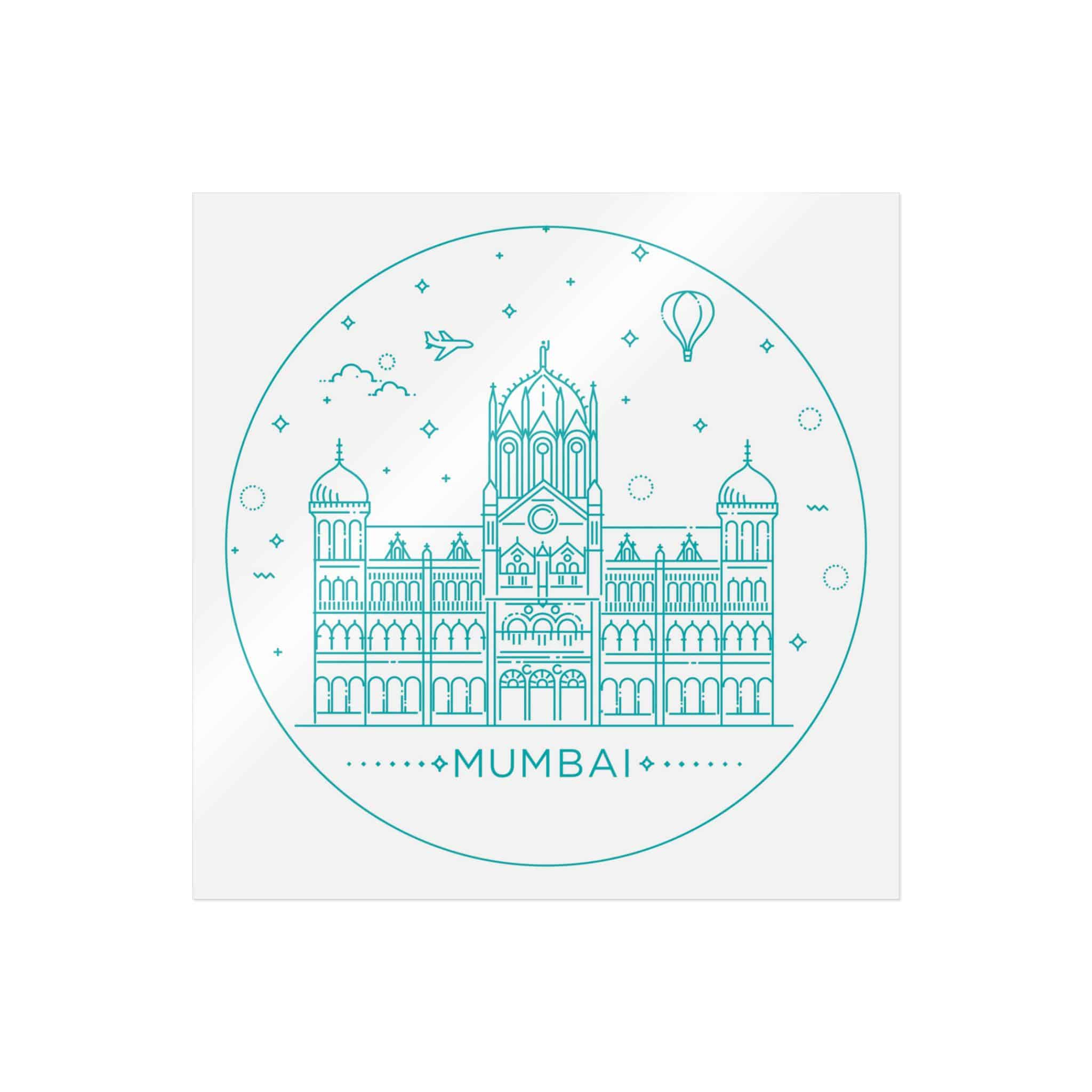 Mumbai Chhatrapati Die Cut Stickers Dtf - Image 11