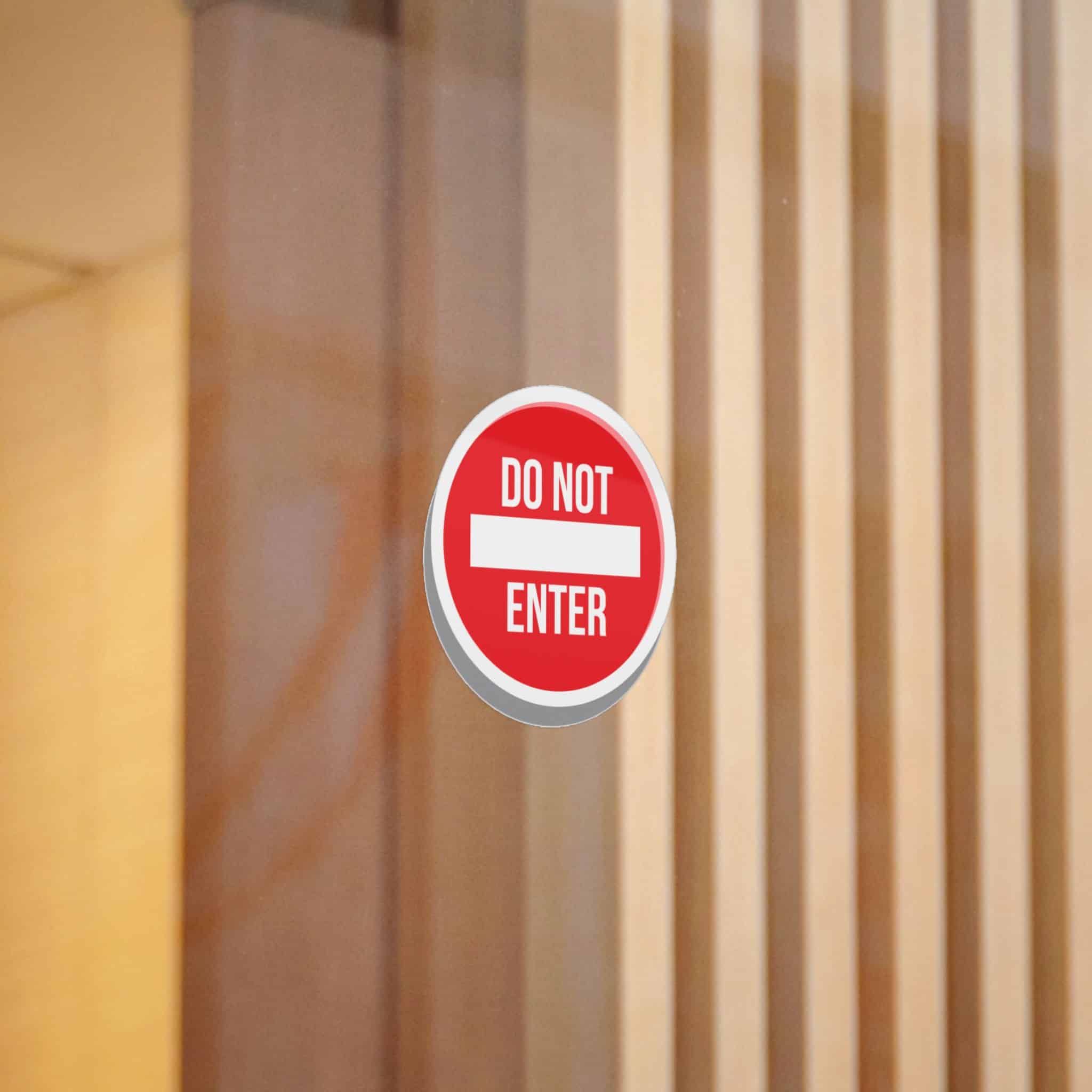 Do Not Enter 1 Die Cut Stickers Dtf - Image 4