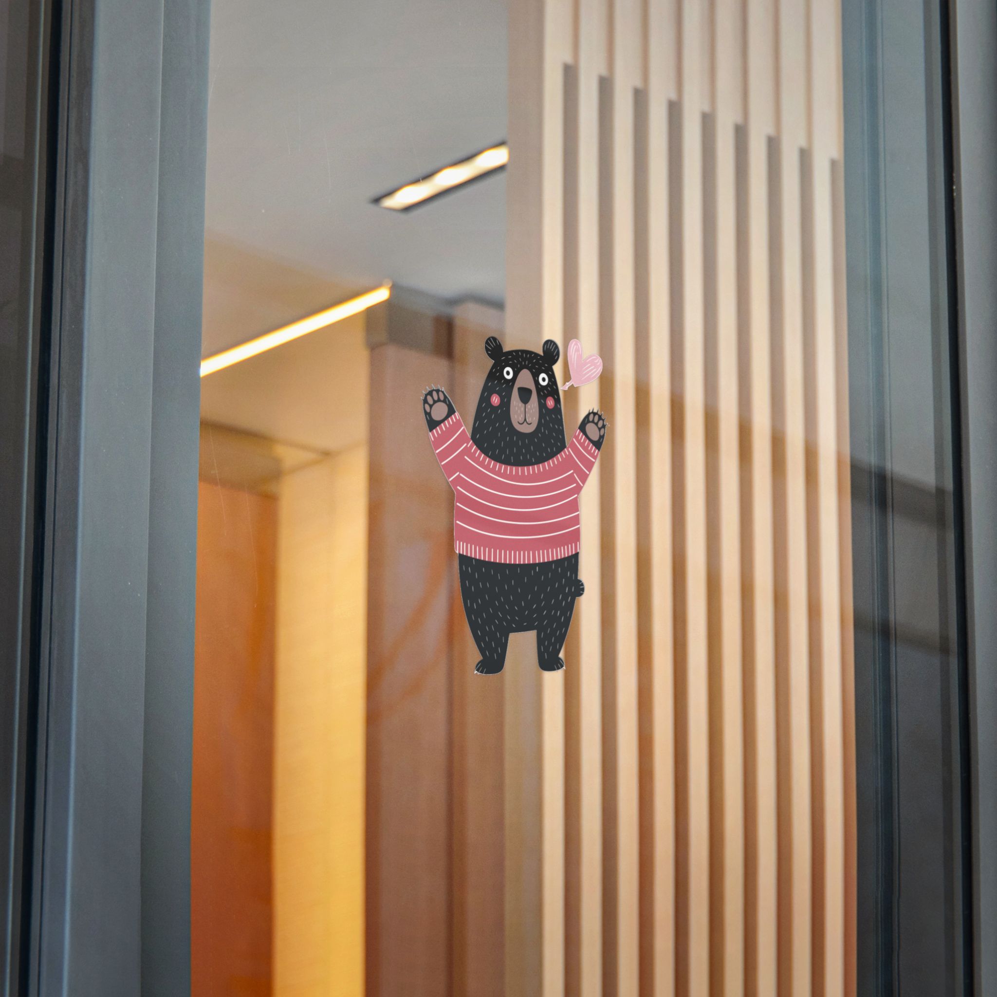 Cute Cartoon Black Bear Isolated White Background Die Cut Stickers Dtf - Image 26