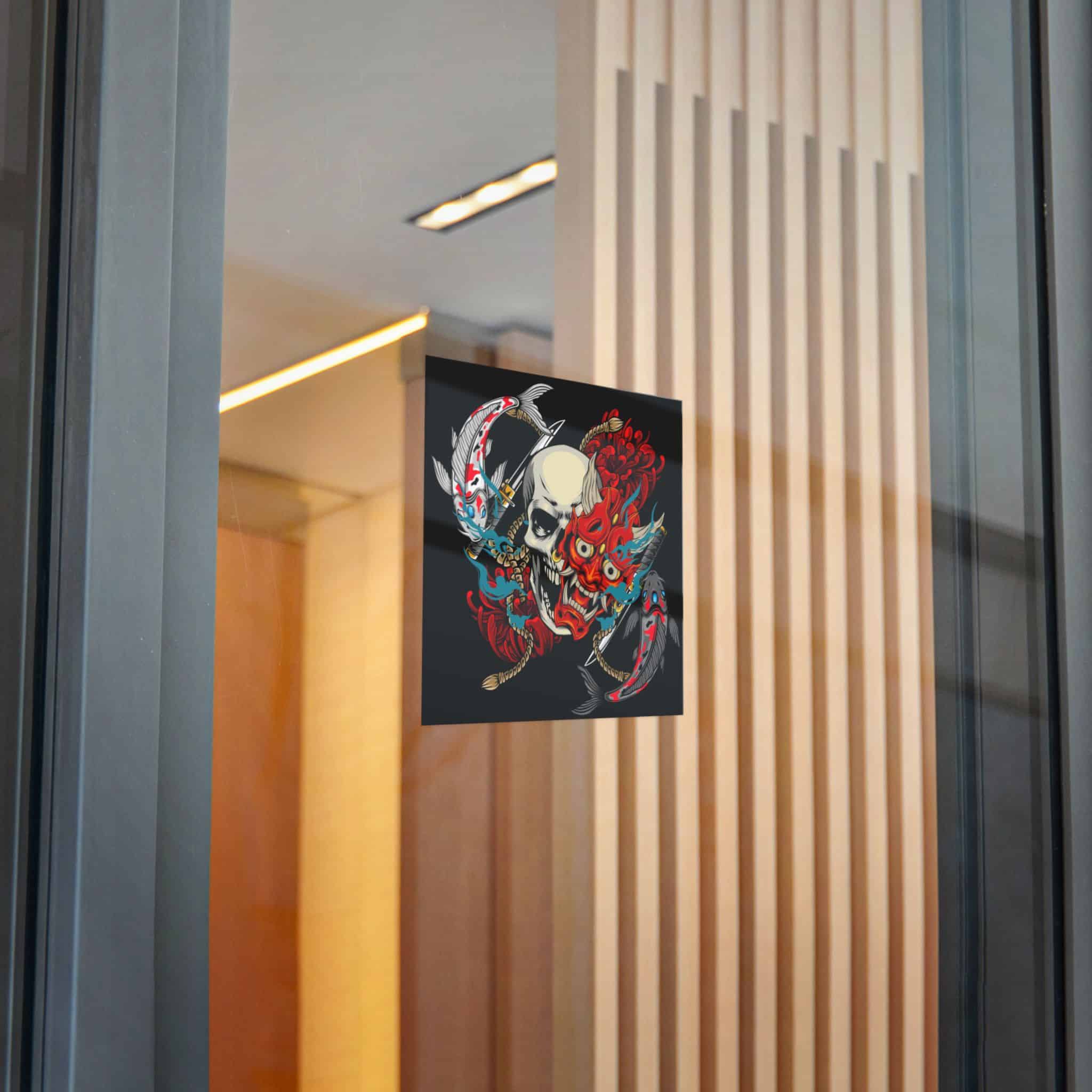 Skull Oni 2 Die Cut Stickers Dtf - Image 24