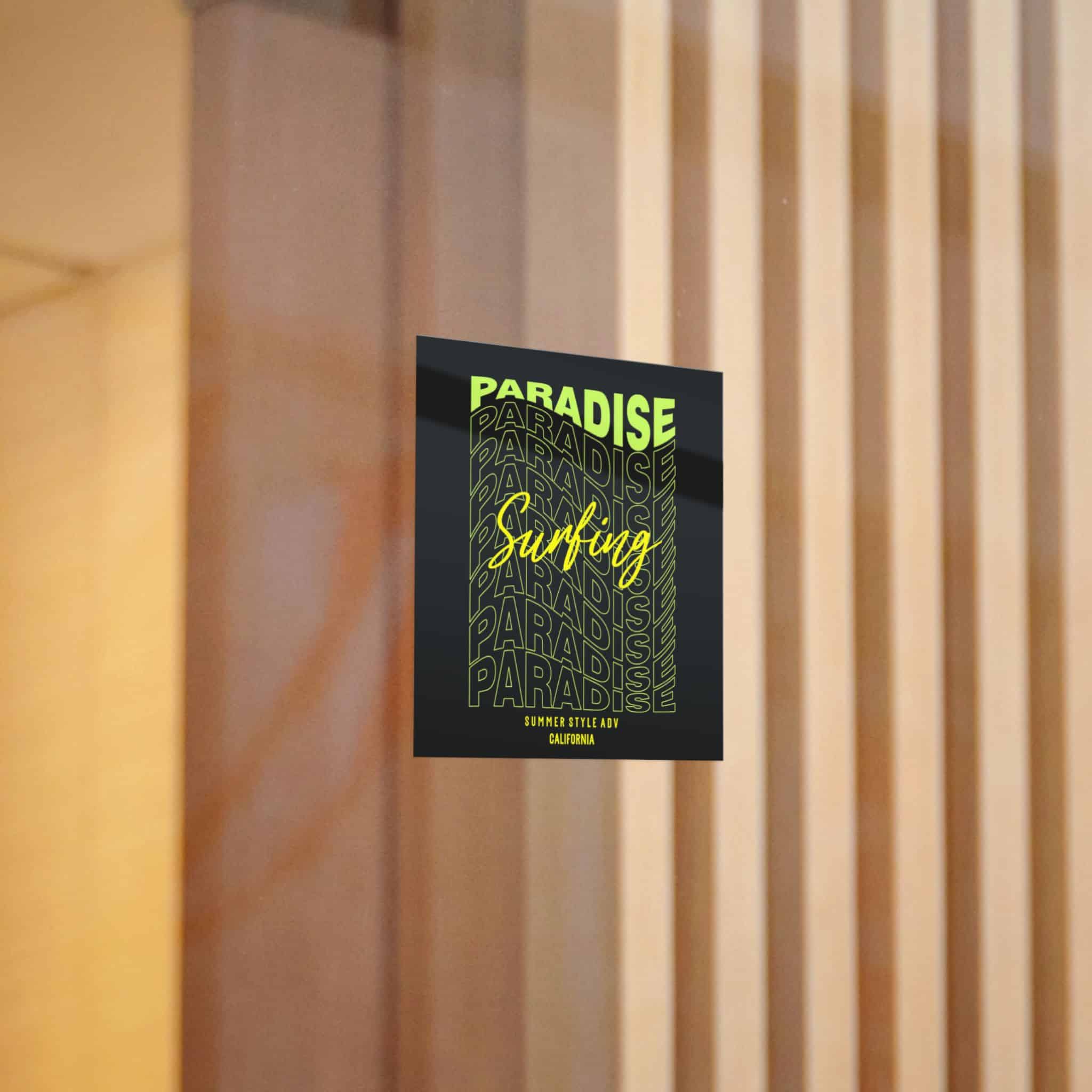 Paradise Surfing Die Cut Stickers Dtf - Image 10