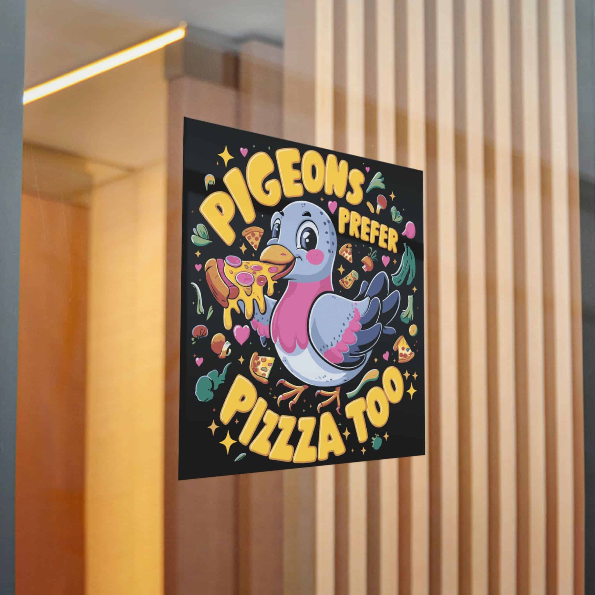 Pigeons Prefer Pizza Too Die Cut Stickers Dtf - Image 22