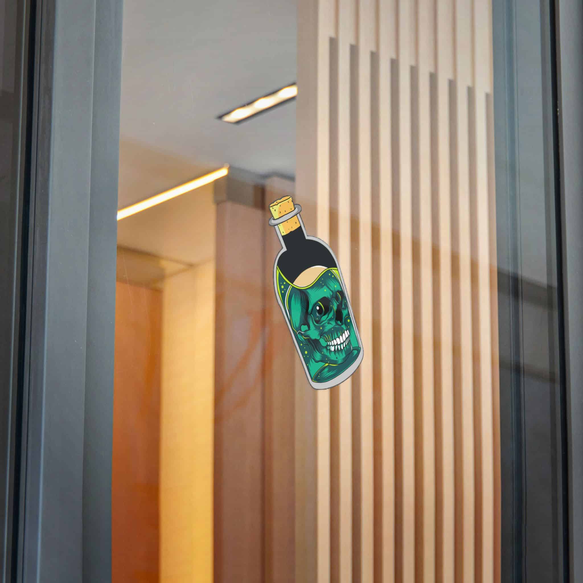 The Skull In the Bottle Contains A Chemical Liquid Design Die Cut Stickers Dtf - Image 30