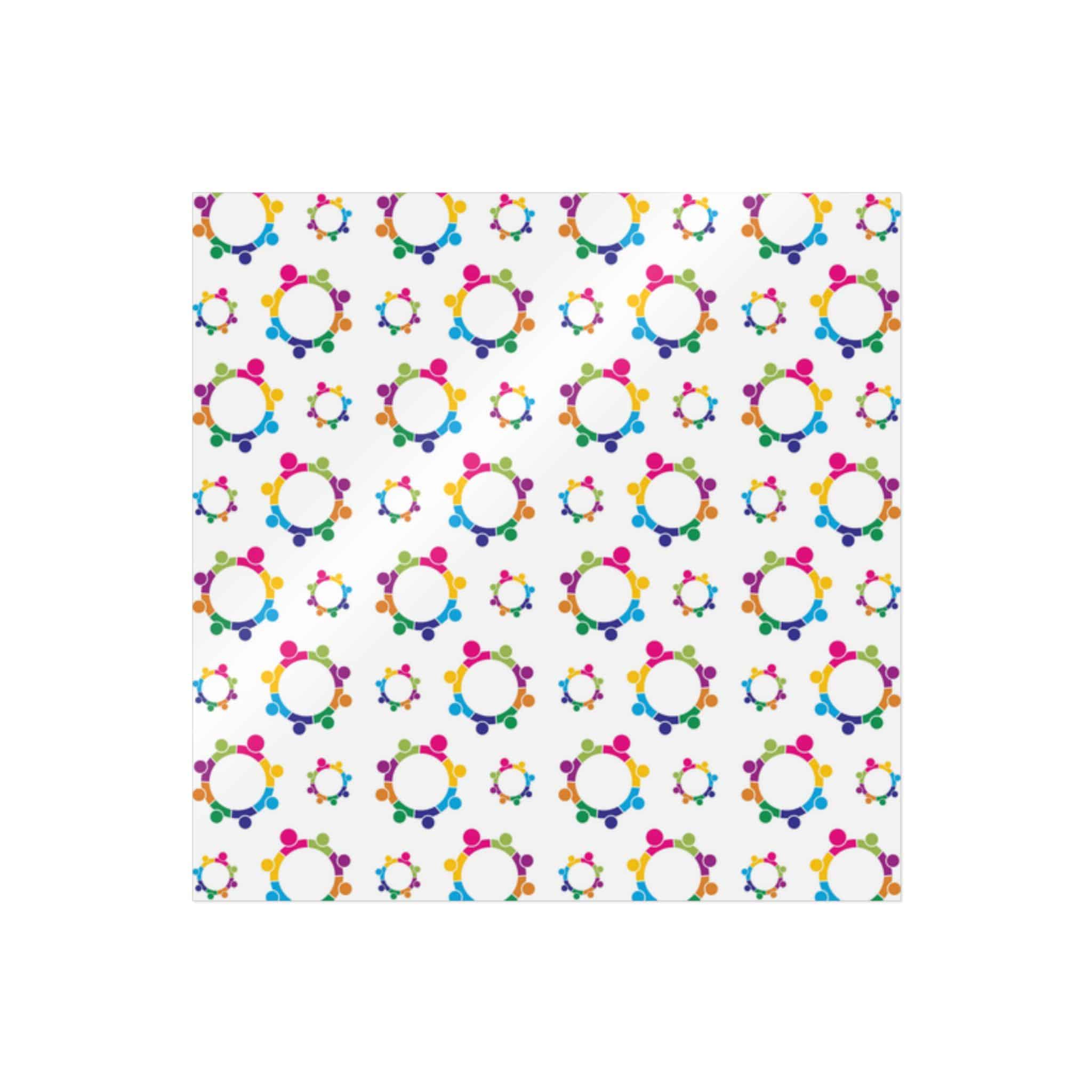 Network Favorable Trendy Multicolor Repeating Pattern Vector Illustration Background Die Cut Stickers Dtf