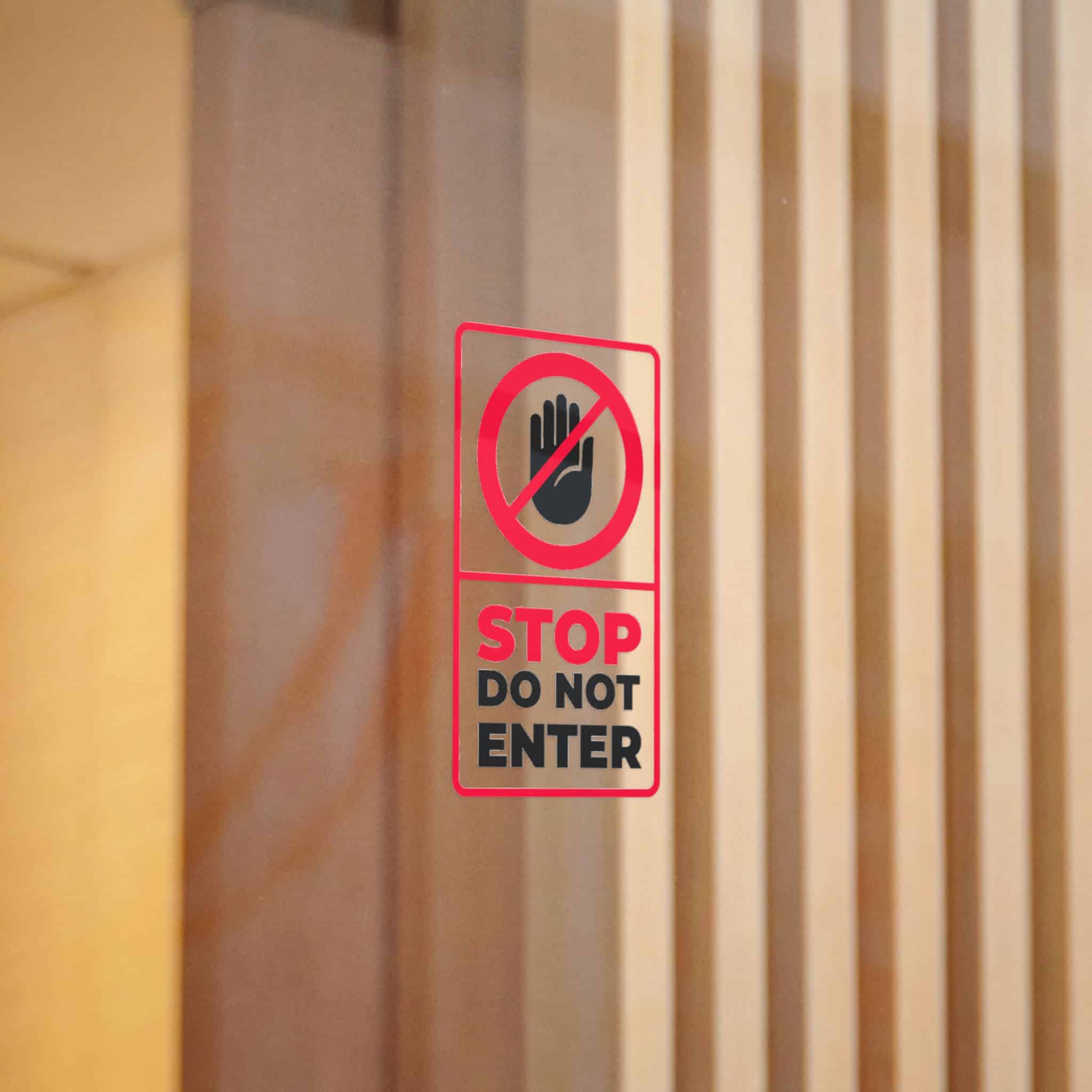 Stop Do Not Enter 184623 Die Cut Stickers Dtf - Image 6