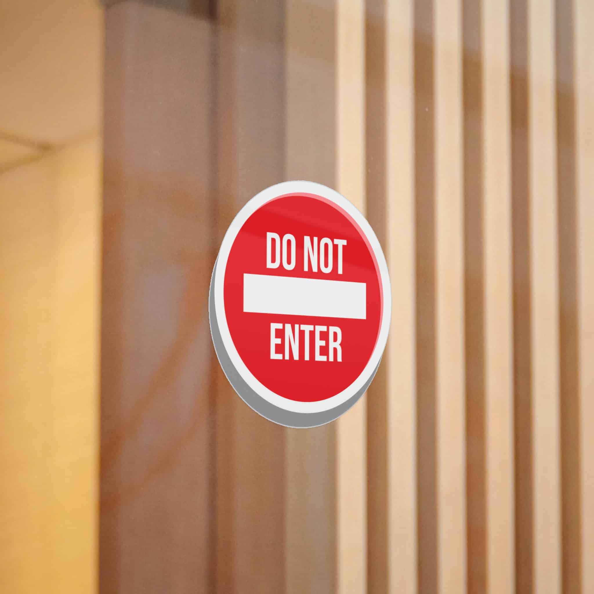 Do Not Enter 1 Die Cut Stickers Dtf - Image 6