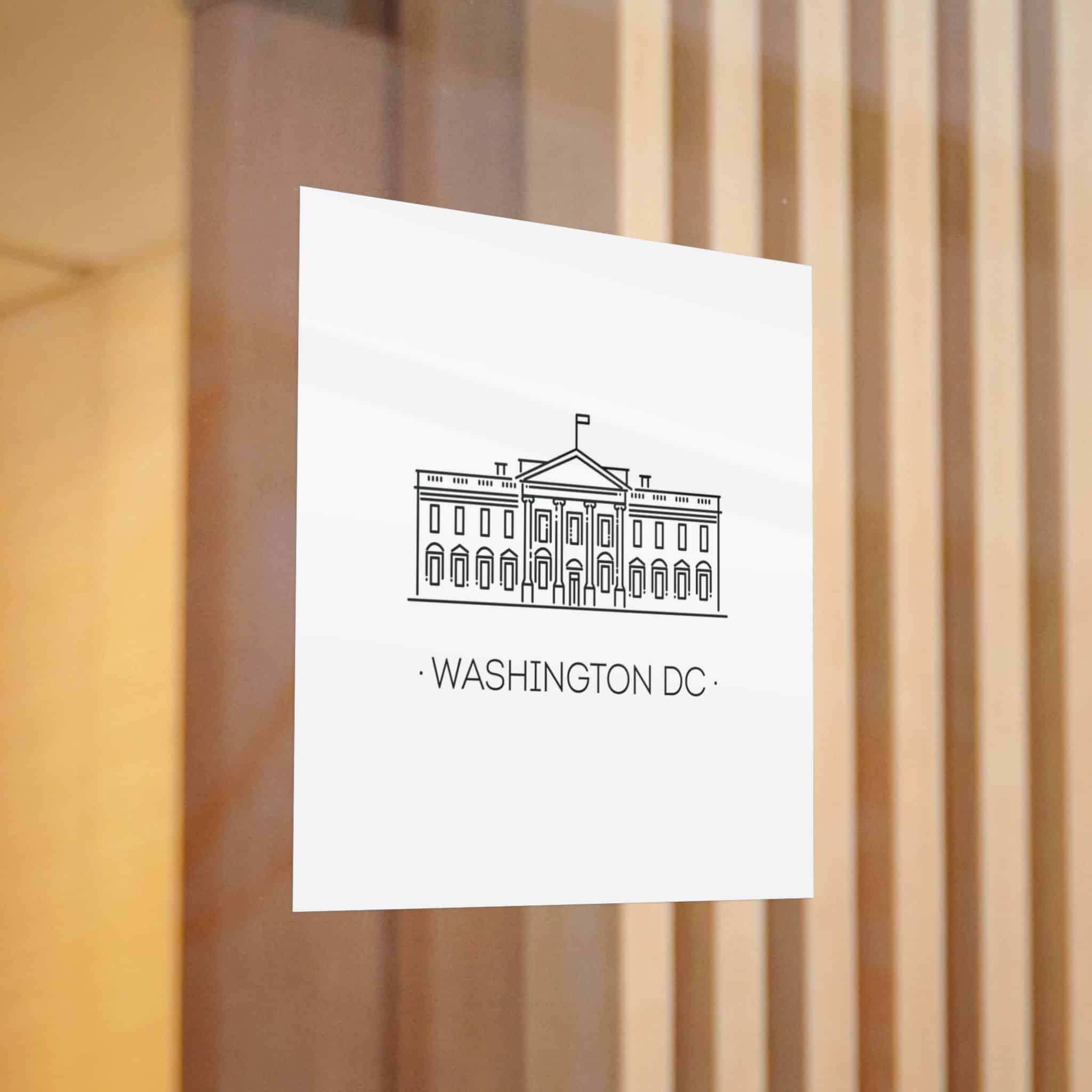 Washington Dc Die Cut Stickers Dtf - Image 12