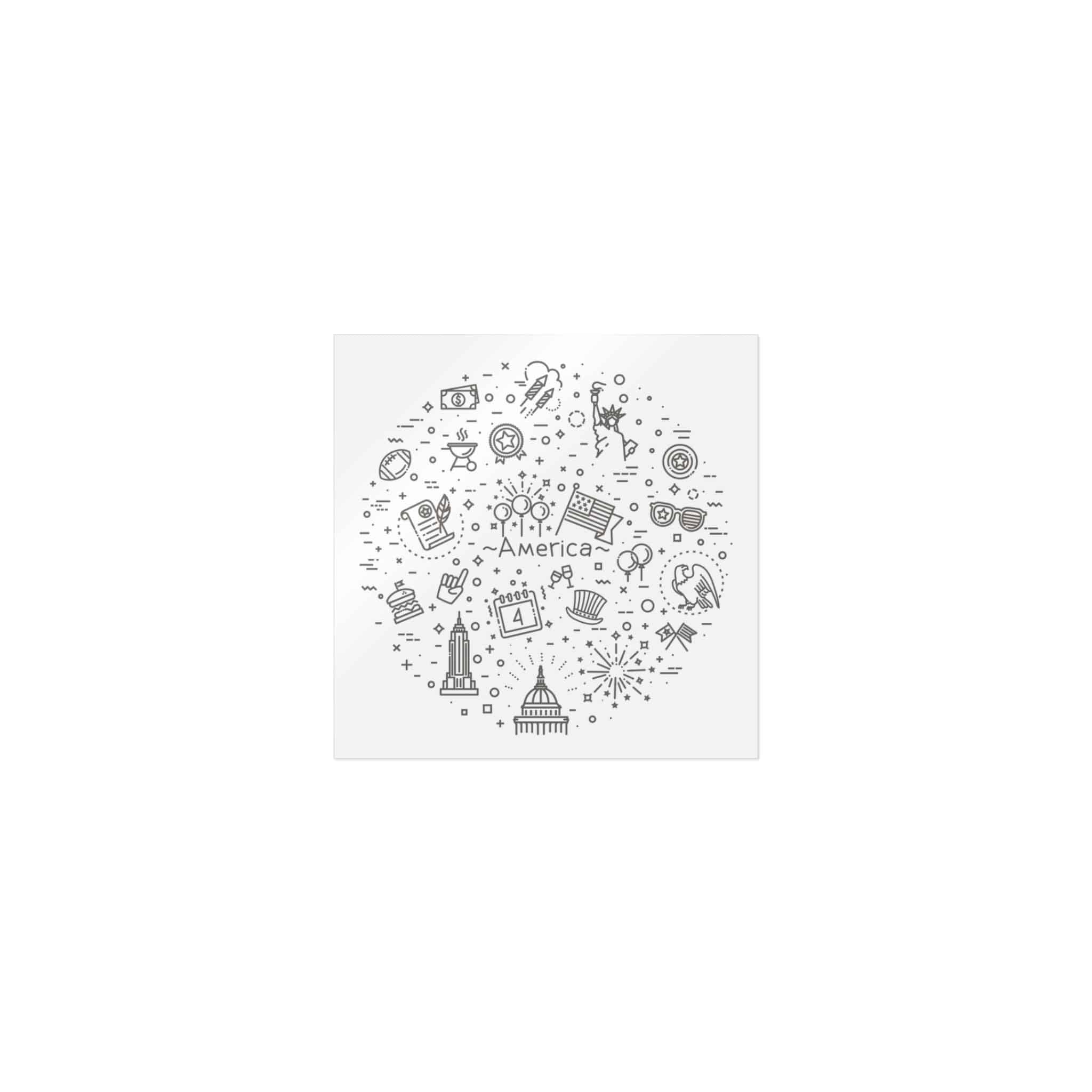 Independence Die Cut Stickers Dtf - Image 9