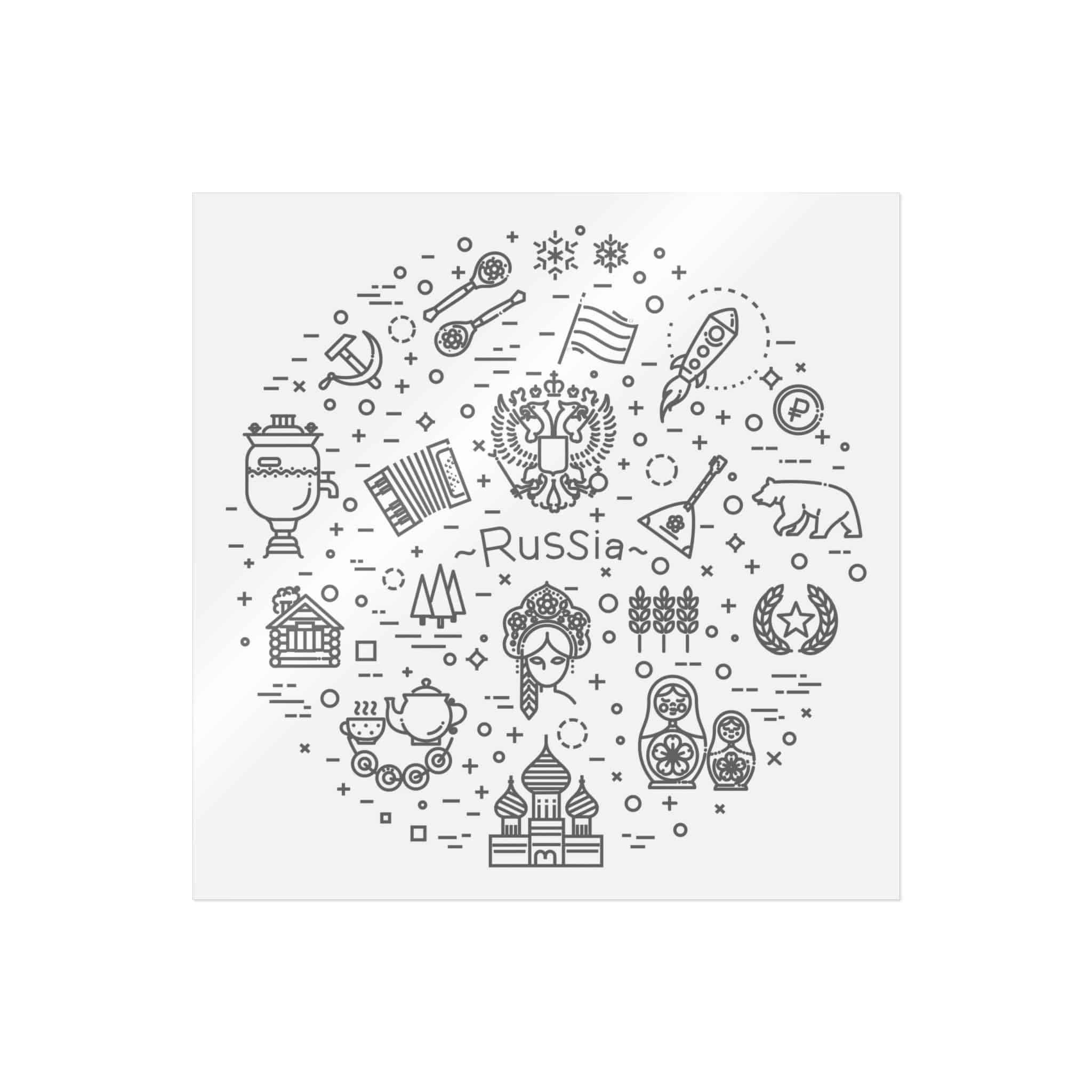 Russia Die Cut Stickers Dtf - Image 31