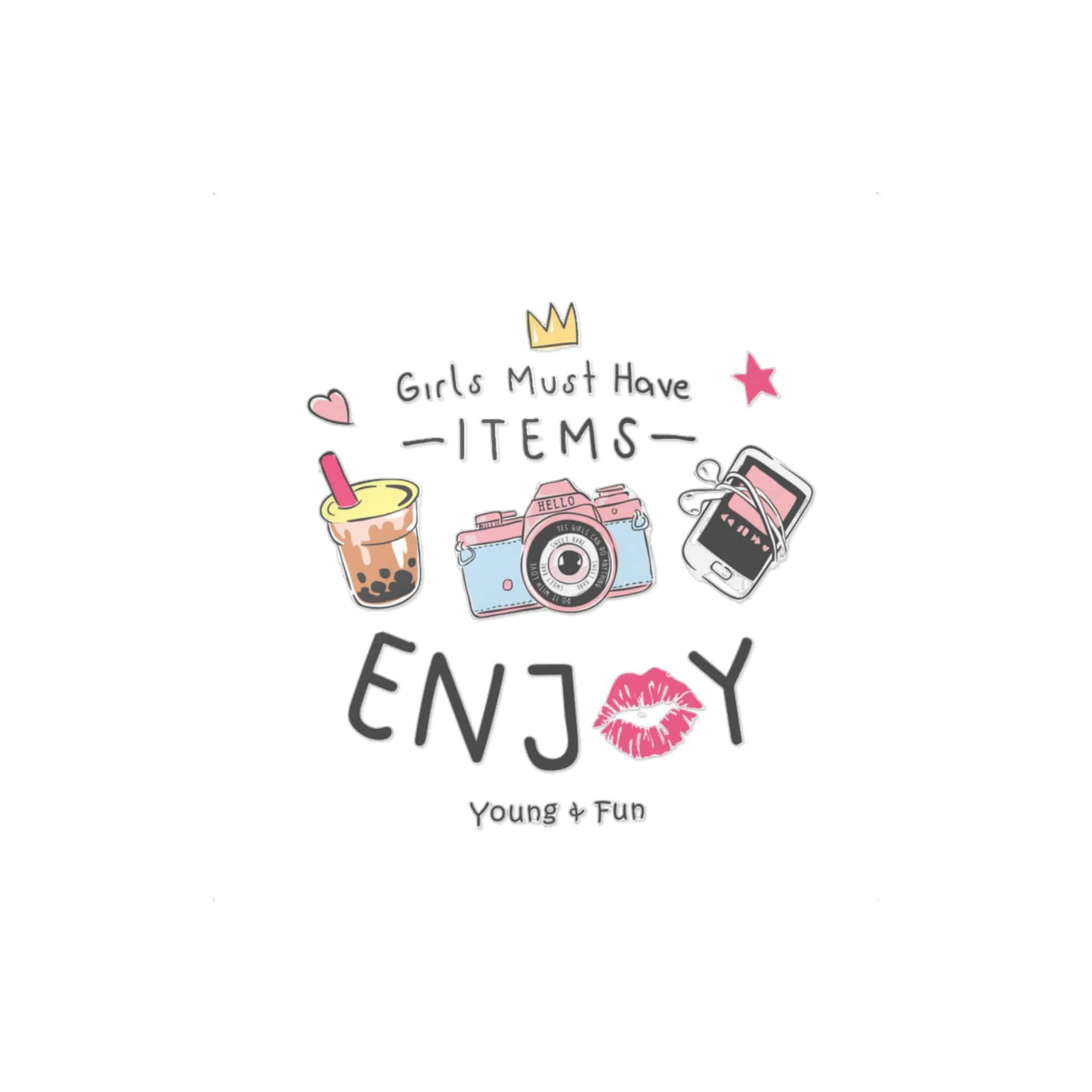 Girls Must Have Items Enjoy Die Cut Stickers Dtf - Image 3