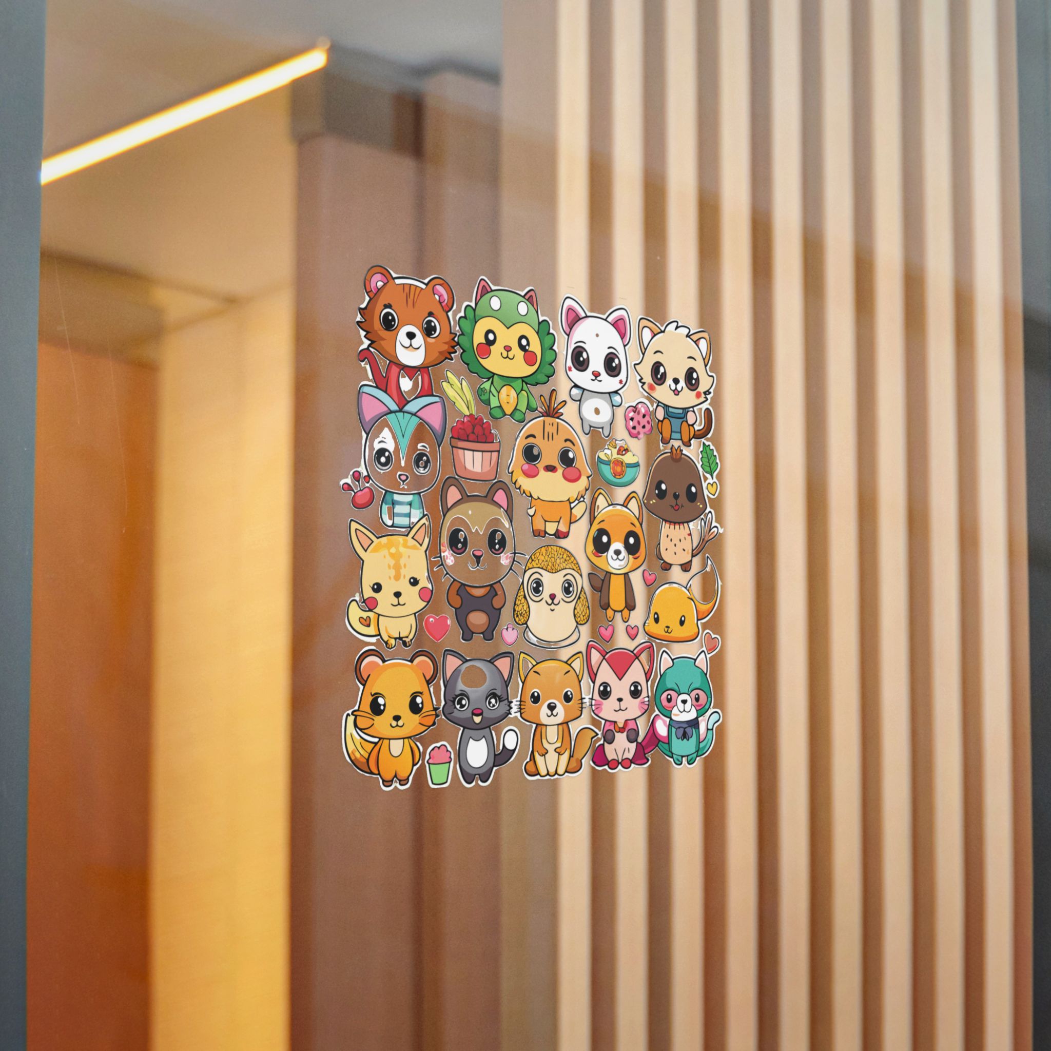 Cute Cartoon Animals With Different Expressions and Poses Die Cut Stickers Dtf - Image 20