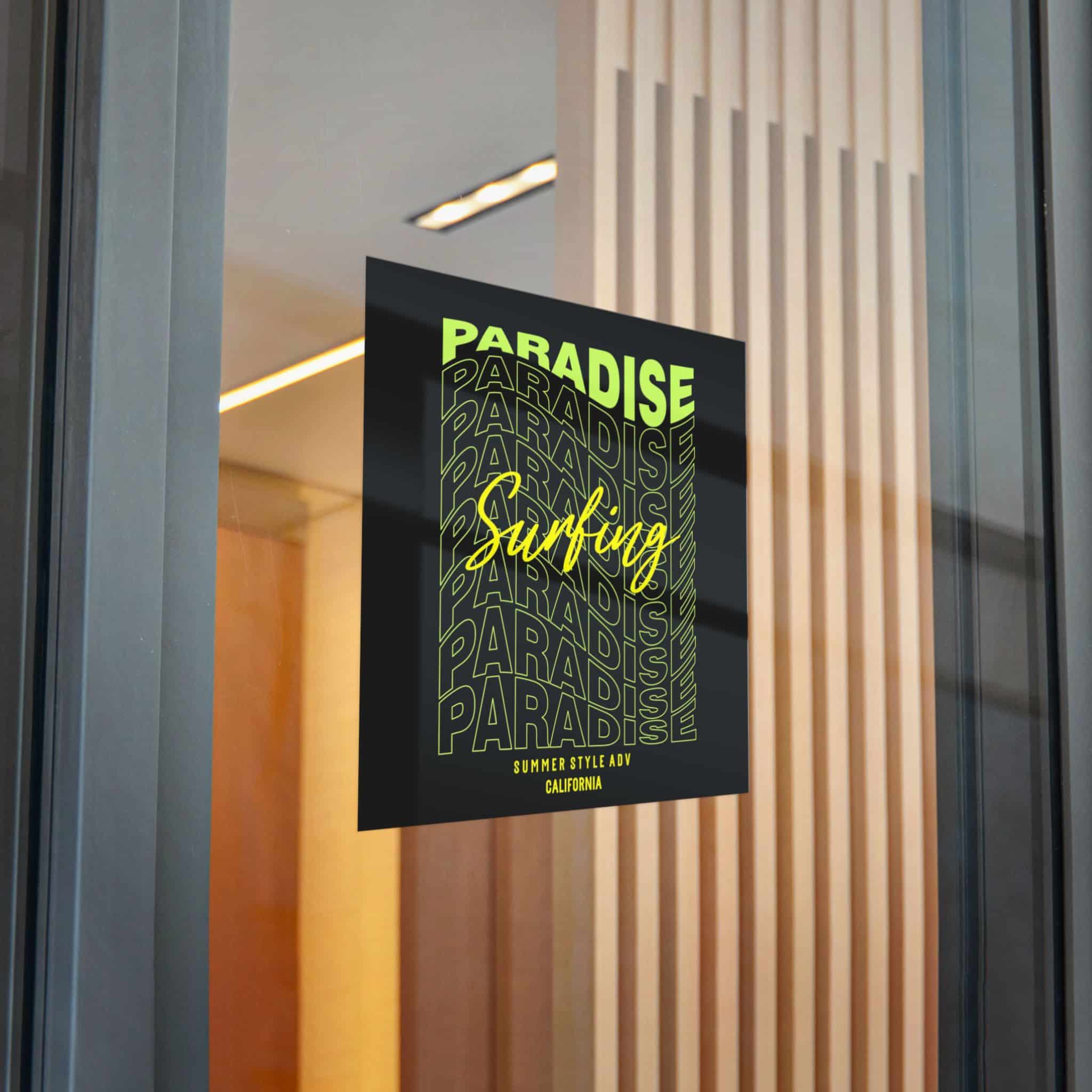 Paradise Surfing Die Cut Stickers Dtf - Image 28
