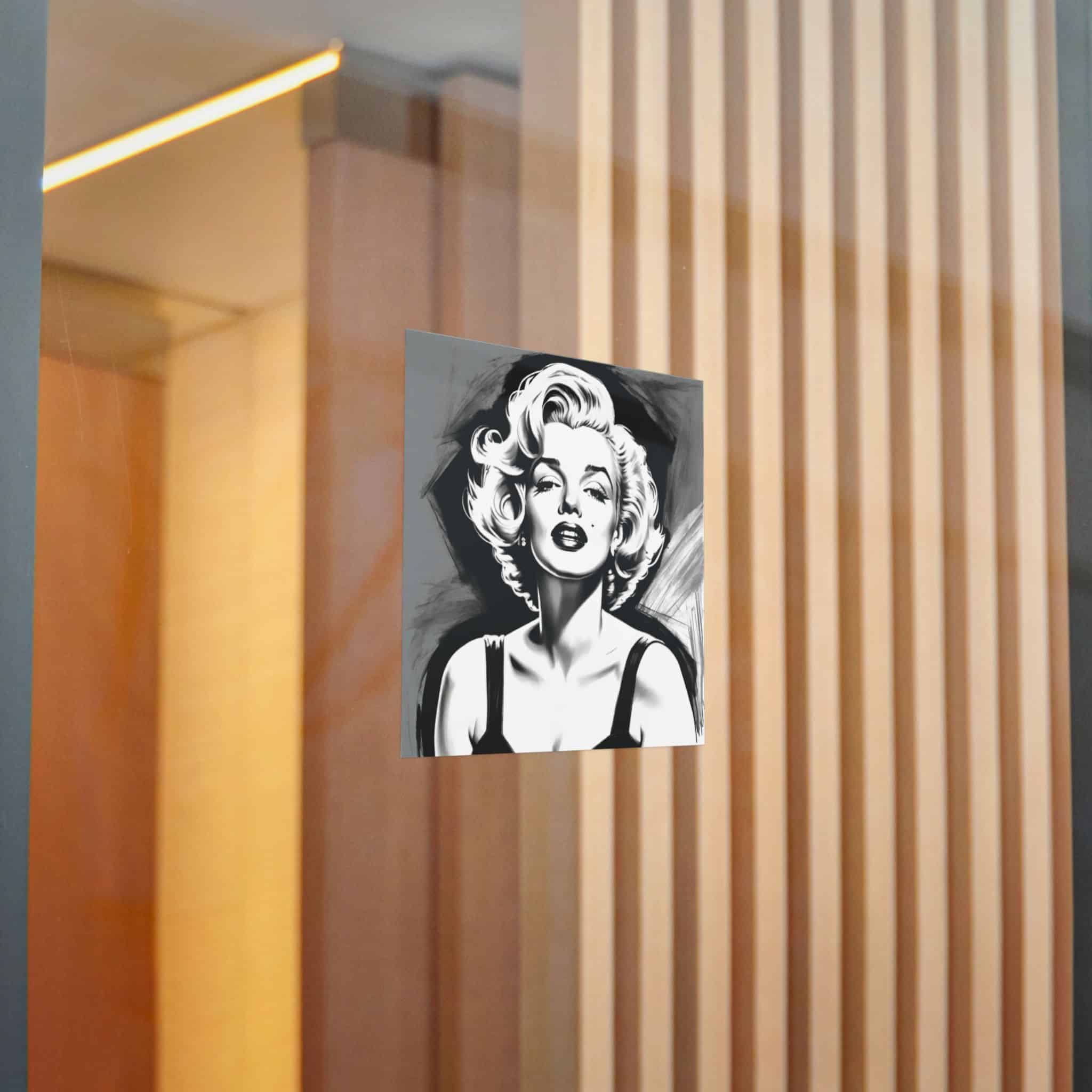Marilyn Monroe Drawing Die Cut Stickers Dtf - Image 14