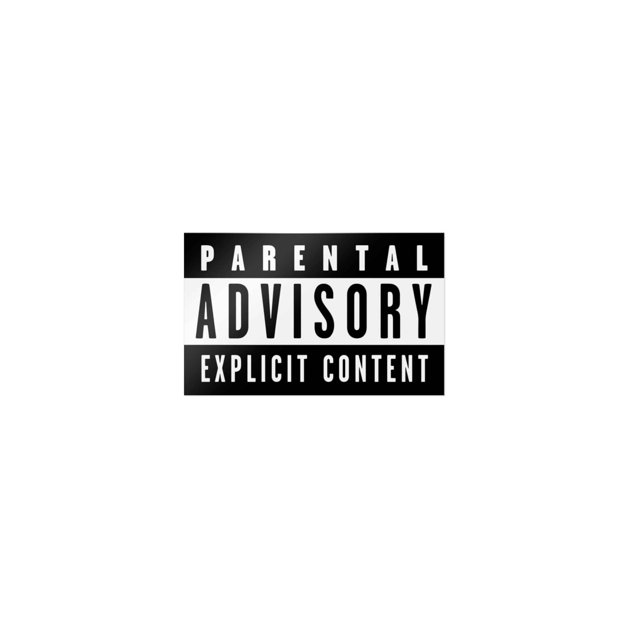 Parental Advisory Explicit Content Logo Vector Copia Die Cut Stickers Dtf - Image 7