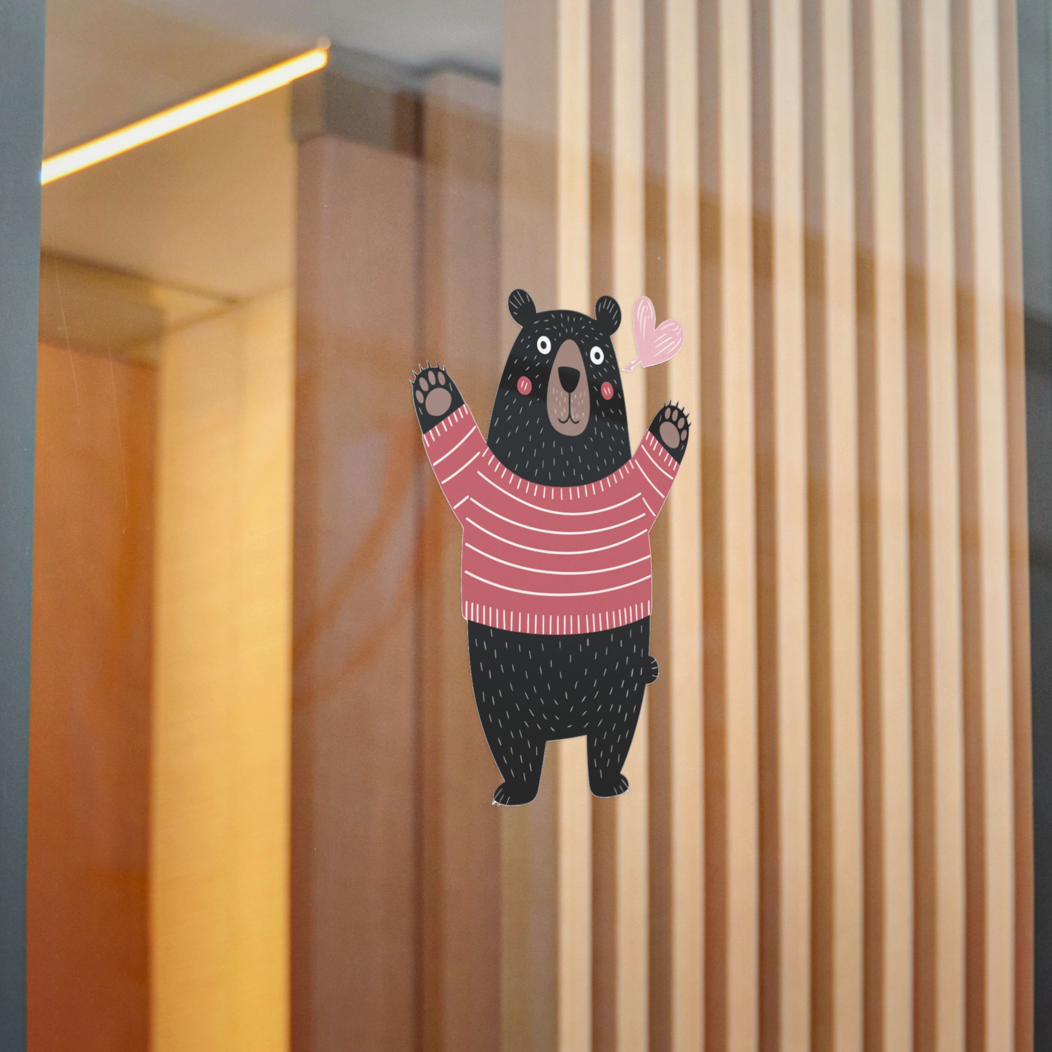 Cute Cartoon Black Bear Isolated White Background Die Cut Stickers Dtf - Image 22