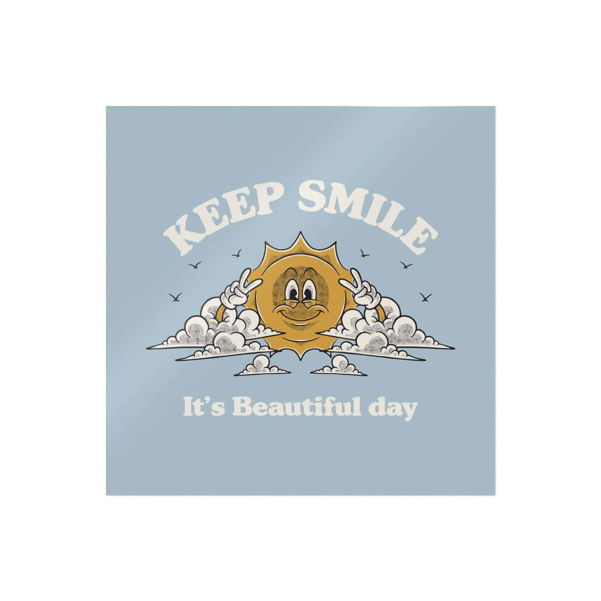 Happy Sun Clouds Retro Cartoon Mascot Die Cut Stickers Dtf - Image 21