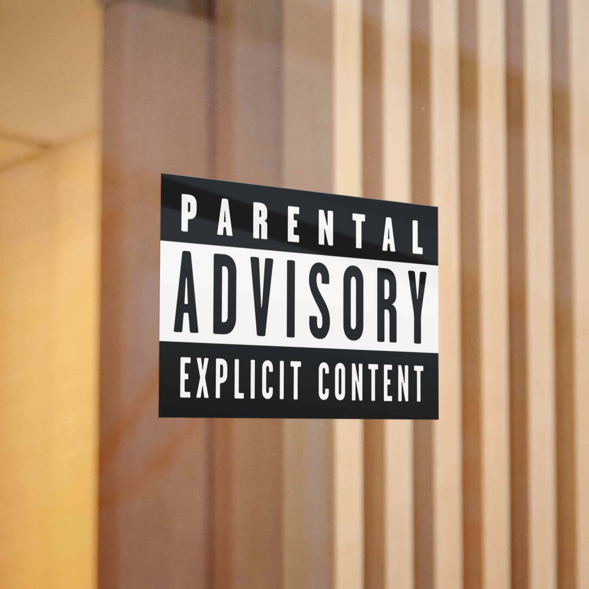 Parental Advisory Explicit Content Logo Vector Copia Die Cut Stickers Dtf - Image 12