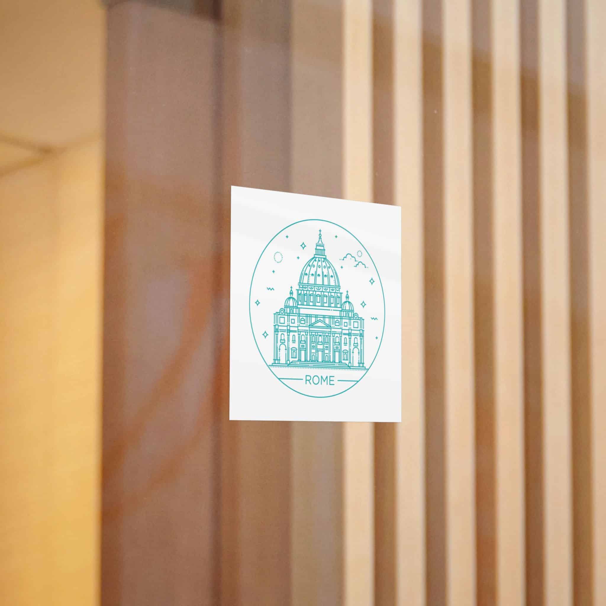 Roma Die Cut Stickers Dtf - Image 10