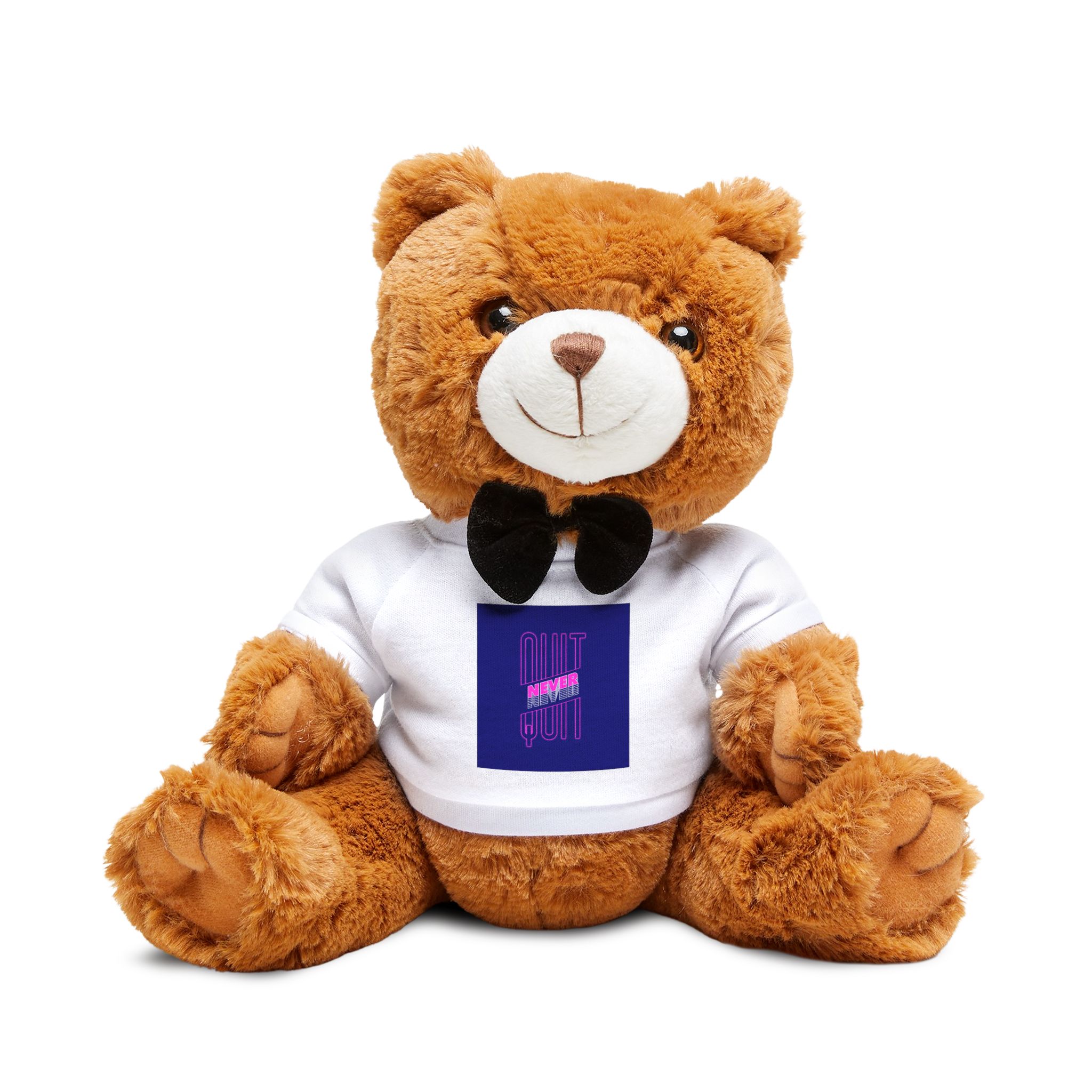 Never Quite Slogan Simple Vintage Fashion Teddy Bear With T Shirt