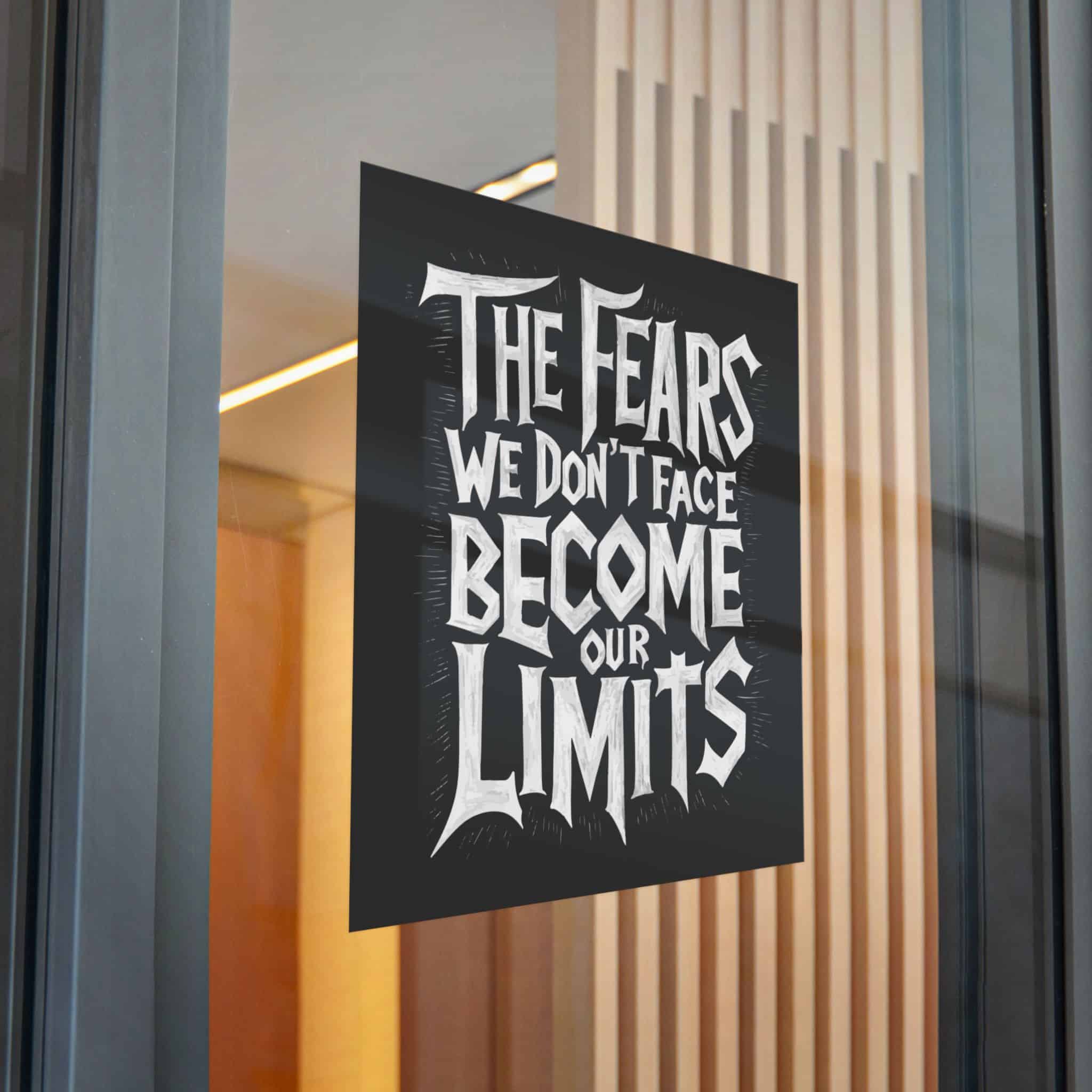 The Fears We Dont Face Become Our Limits Die Cut Stickers Dtf - Image 32
