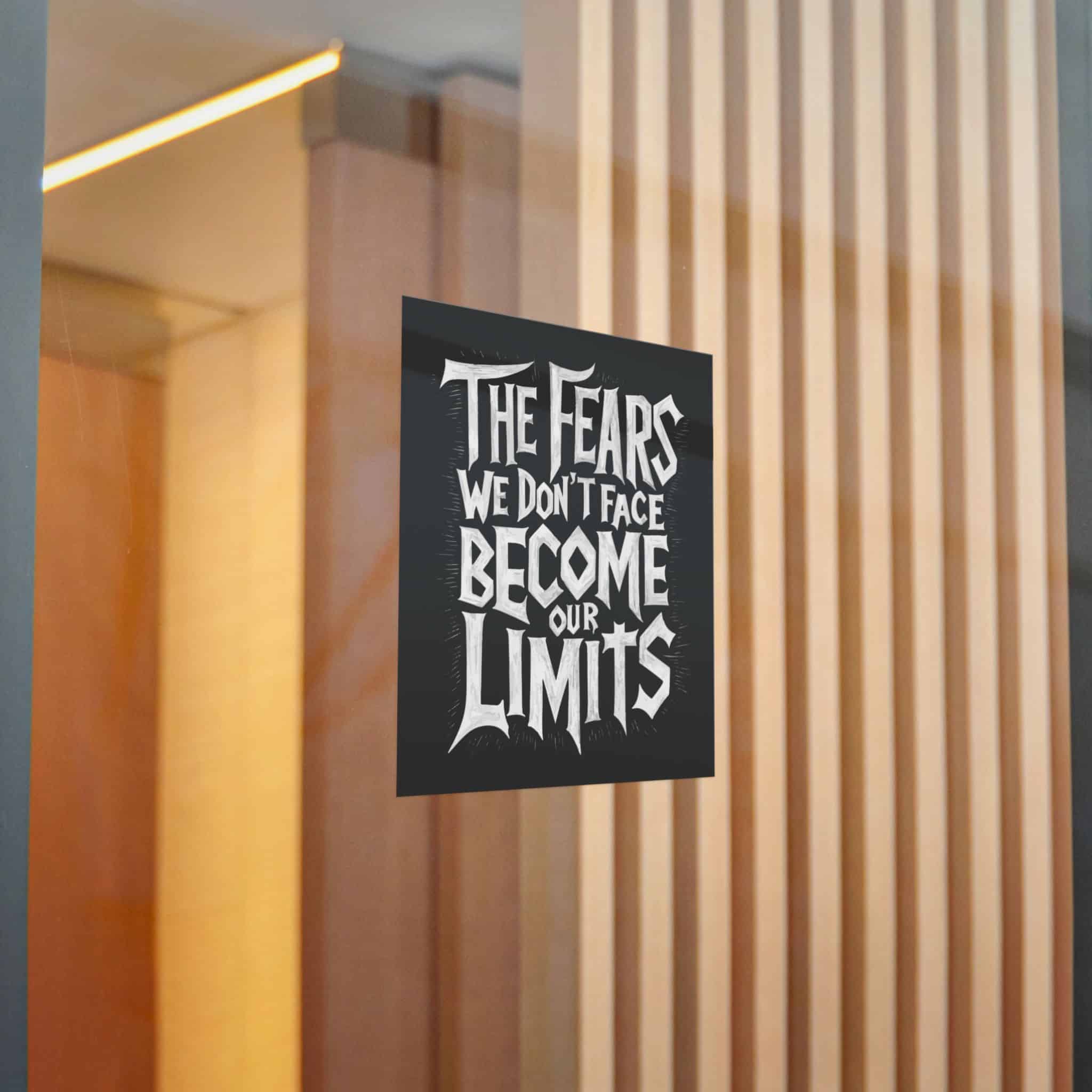 The Fears We Dont Face Become Our Limits Die Cut Stickers Dtf - Image 16