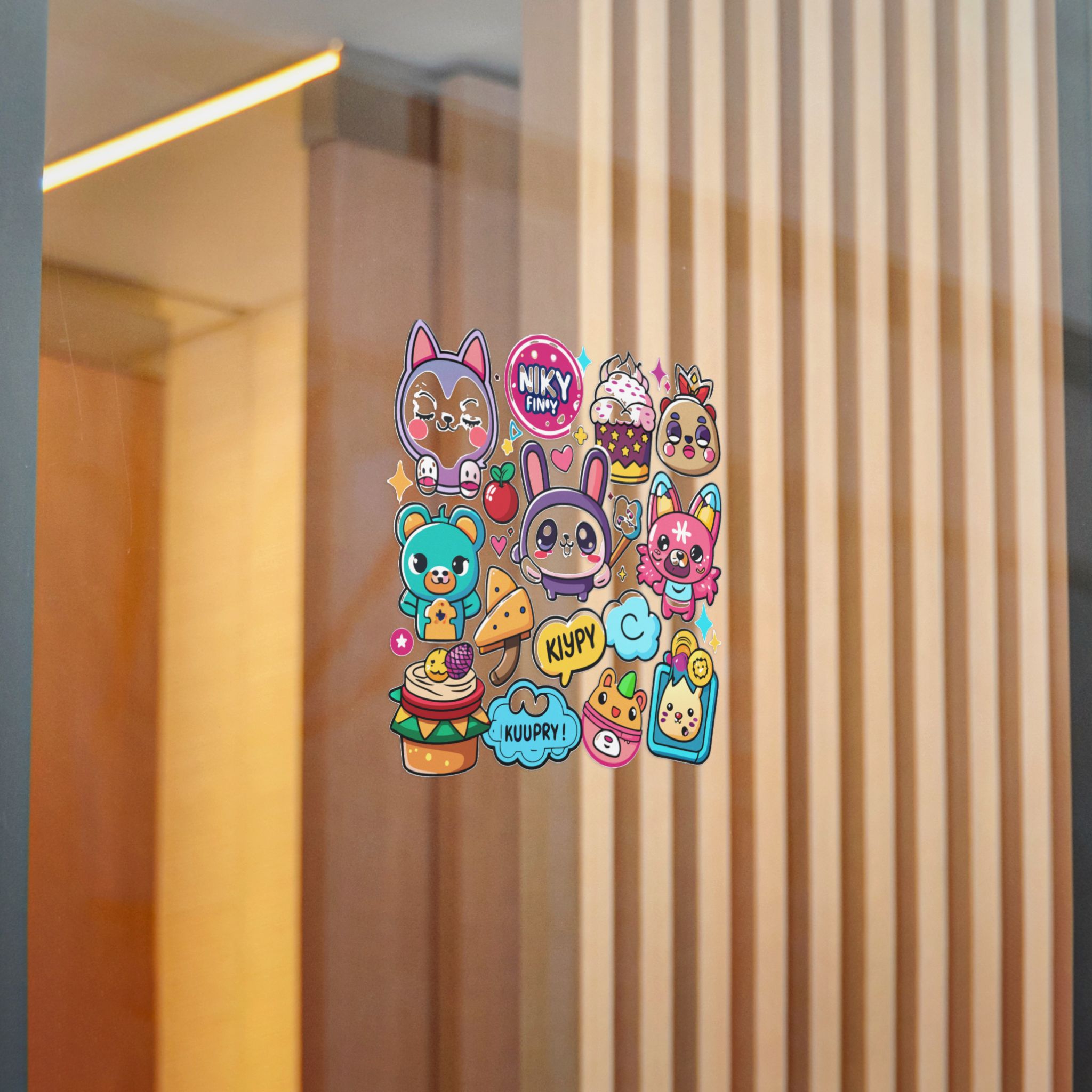 Cute Cartoon Animals With Fun Text In A Colorful Design Die Cut Stickers Dtf - Image 16