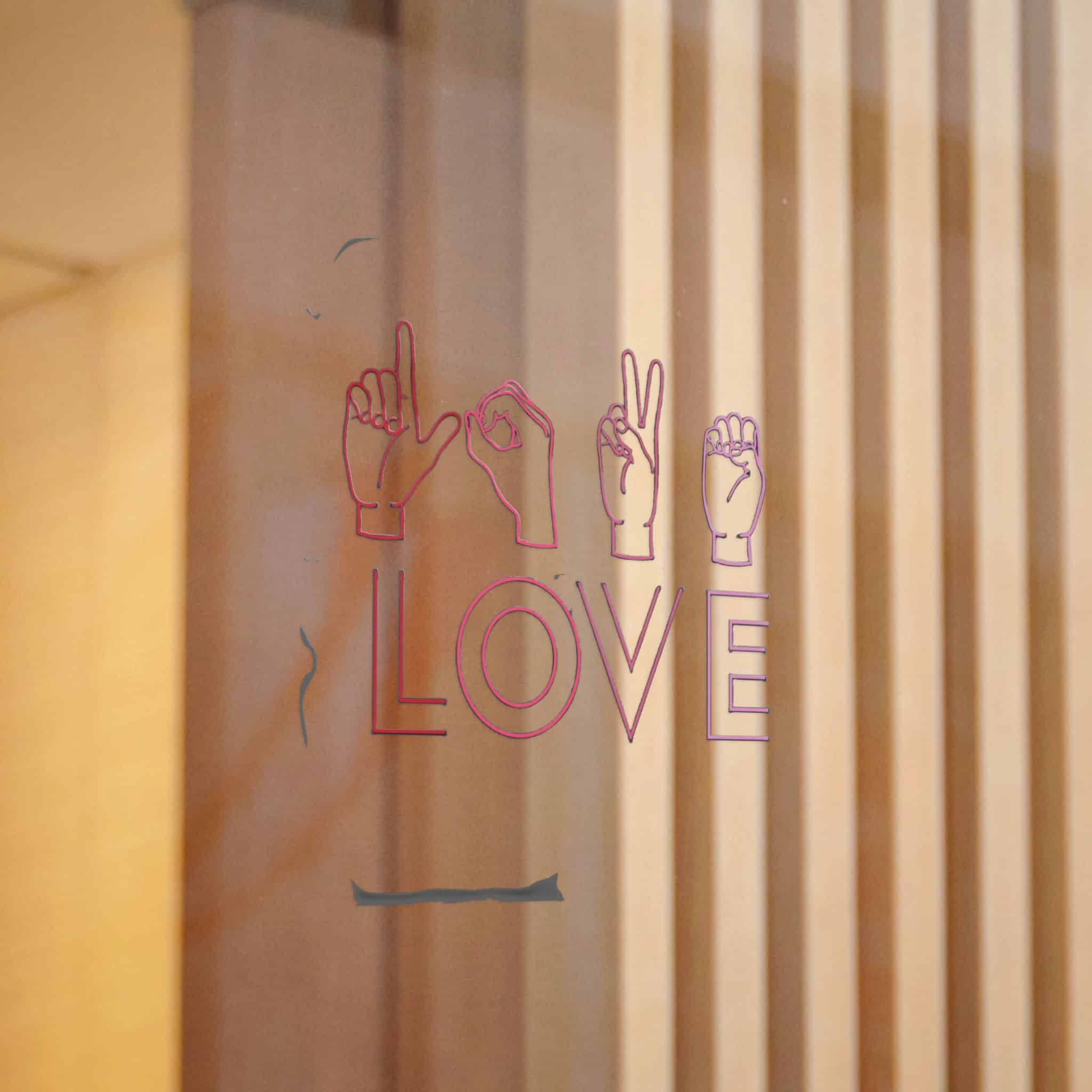Love Sign Language Die Cut Stickers Dtf - Image 12