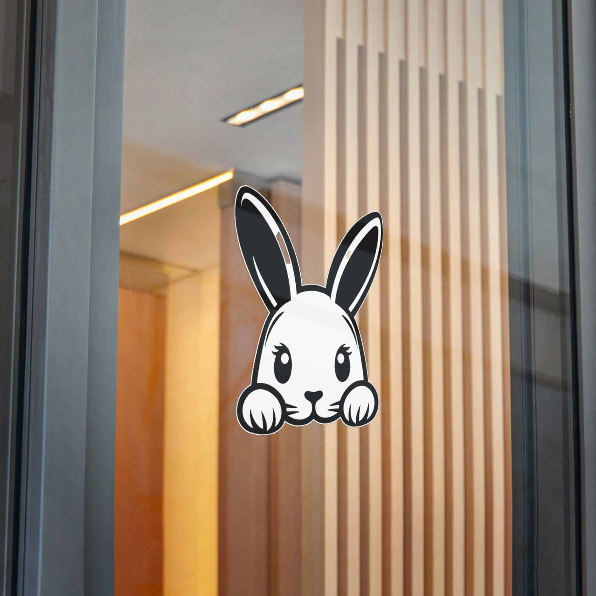 Peeking Rabit Die Cut Stickers Dtf - Image 28