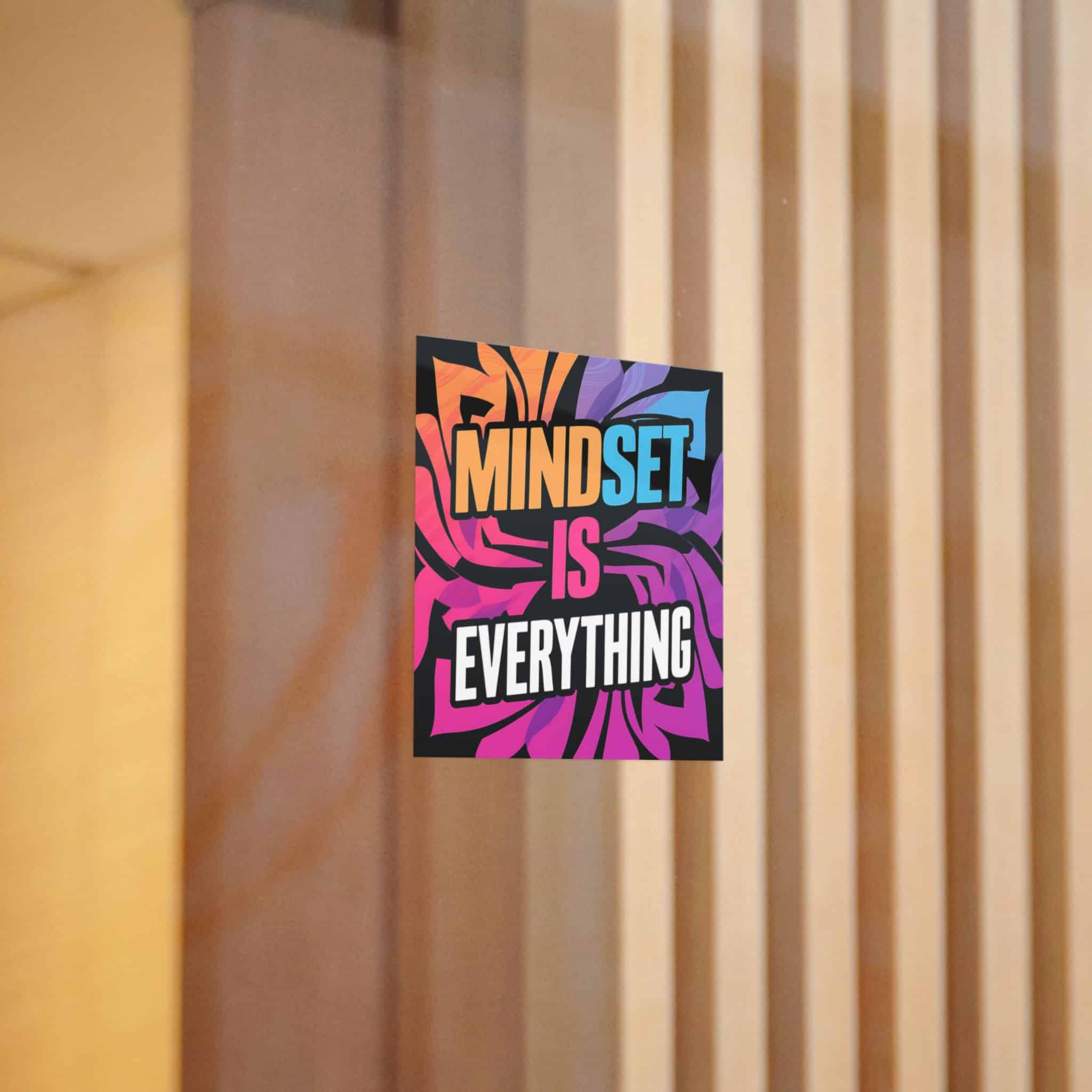 Mindset Is Everything 3 Die Cut Stickers Dtf - Image 10