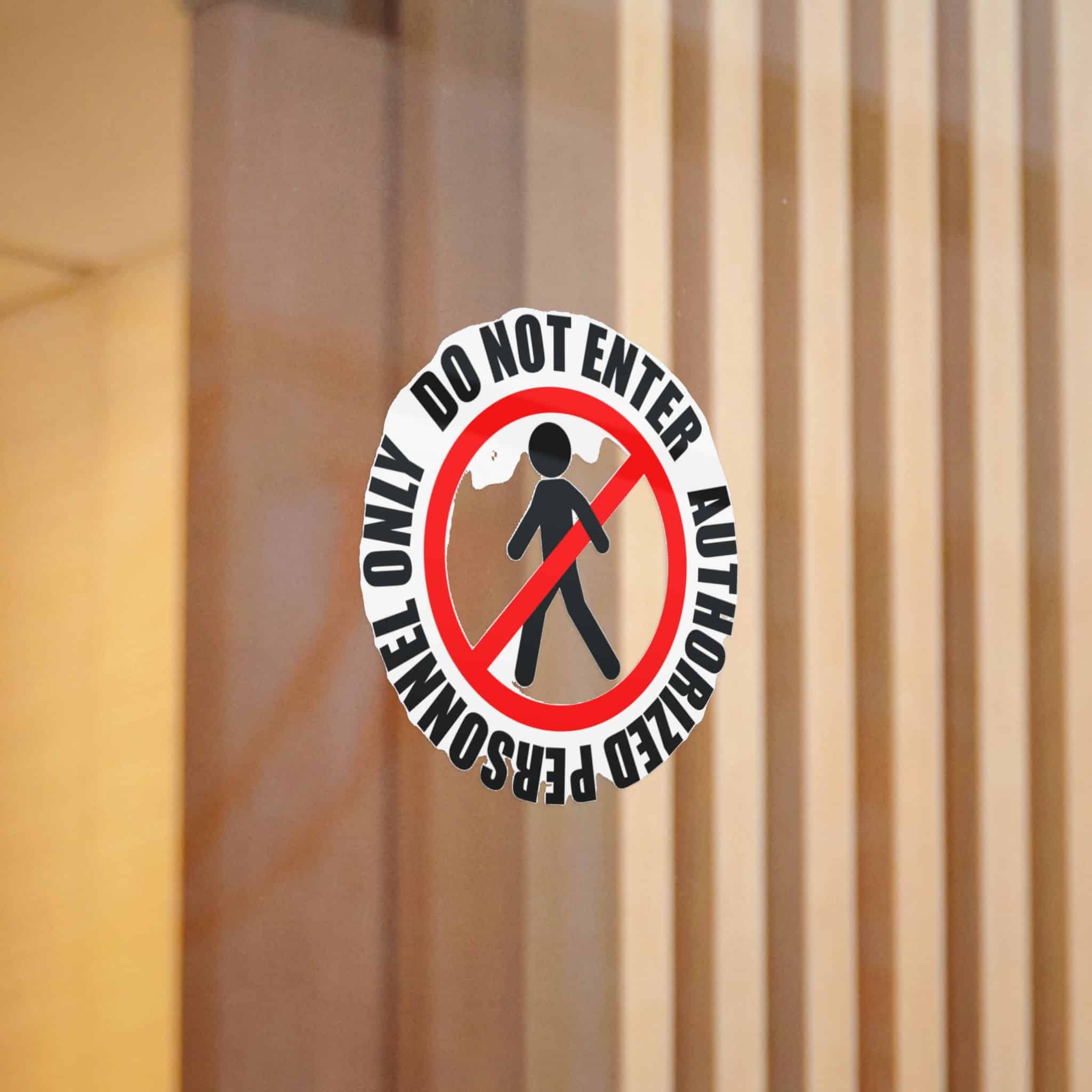 Authorized Personnel Die Cut Stickers Dtf - Image 6