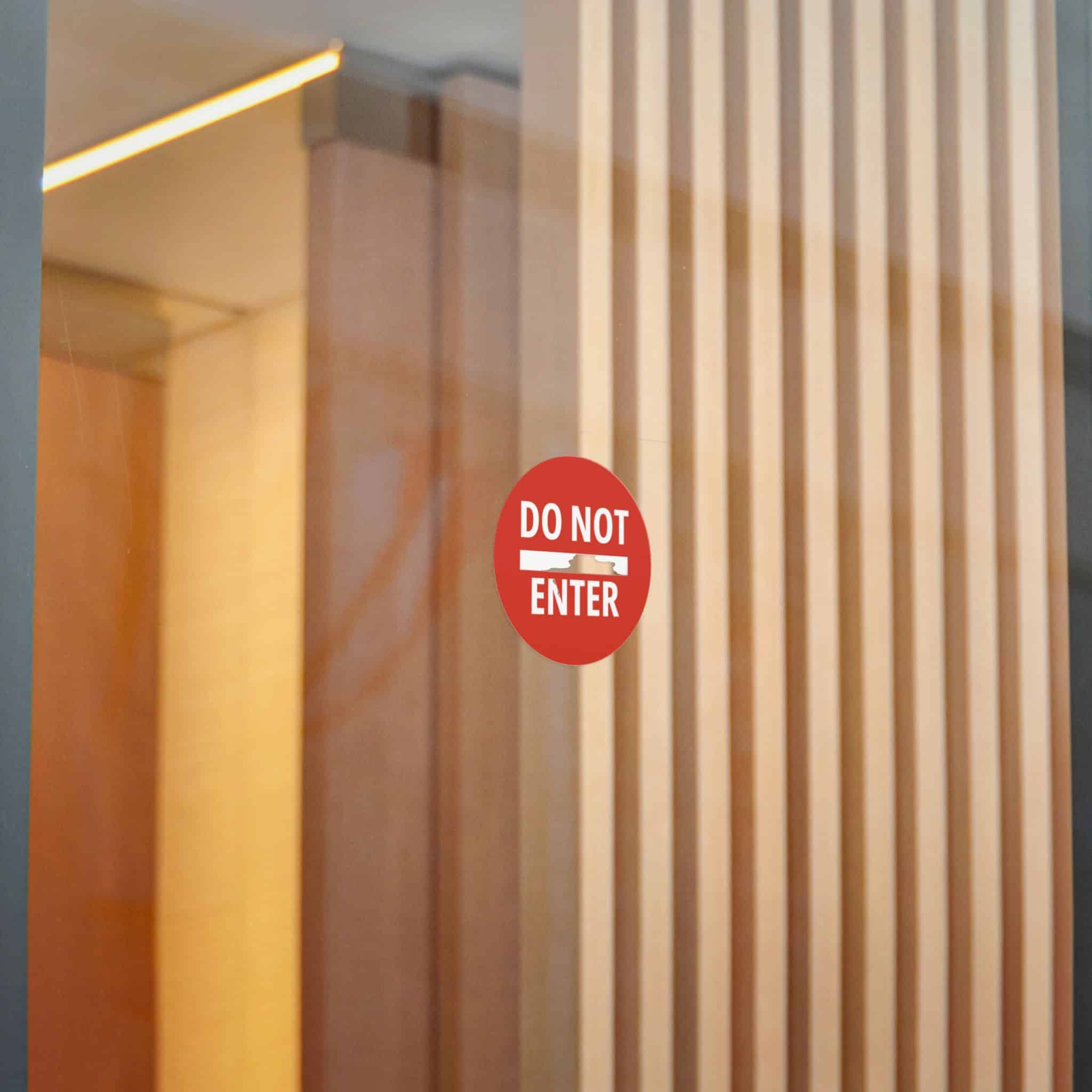 Do Not Enter Icon Sign Die Cut Stickers Dtf - Image 18