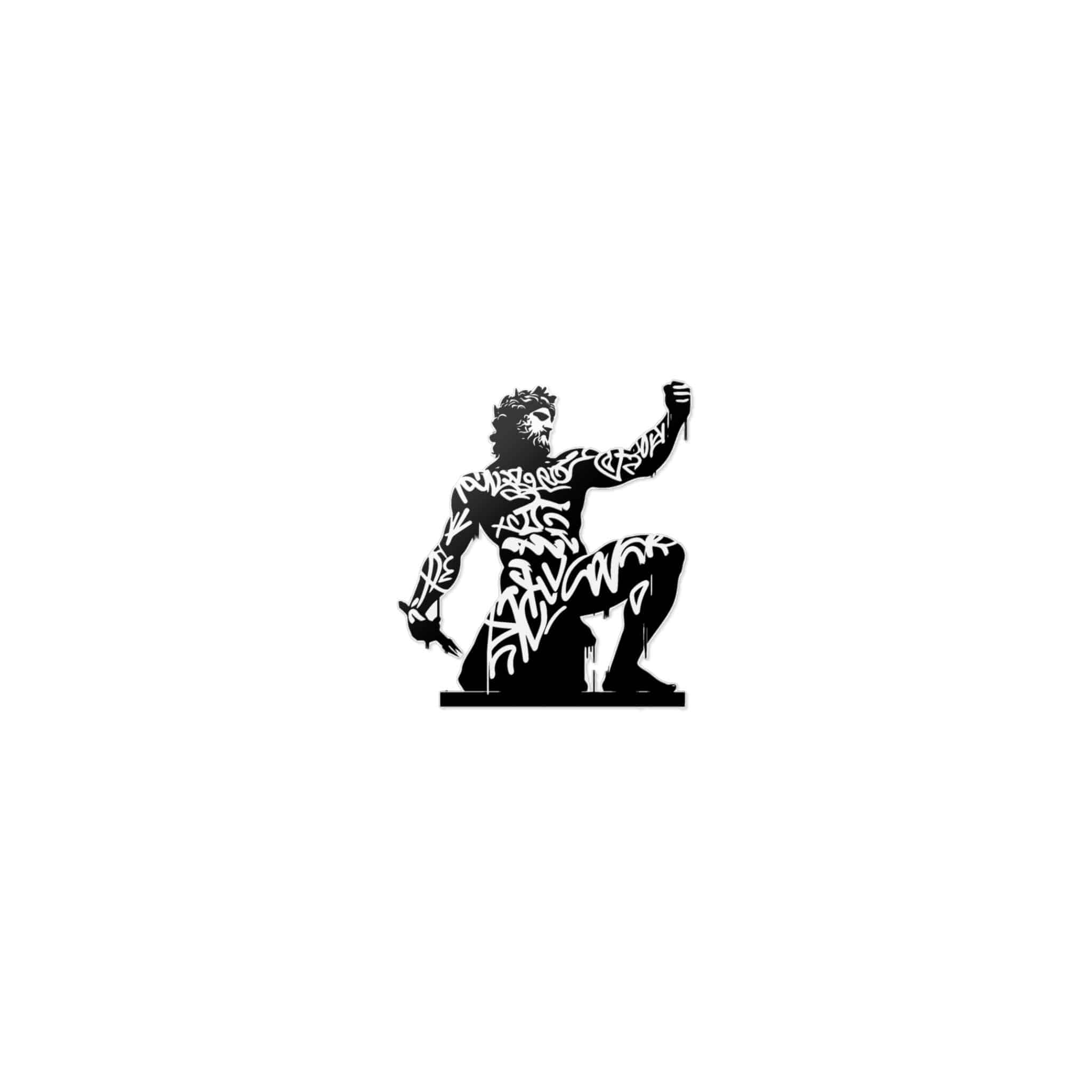 Poseidon Deity Mythology Silhouette Deity Graffiti Tag Hip Hop Street Art Typography (1) Die Cut Stickers Dtf - Image 9
