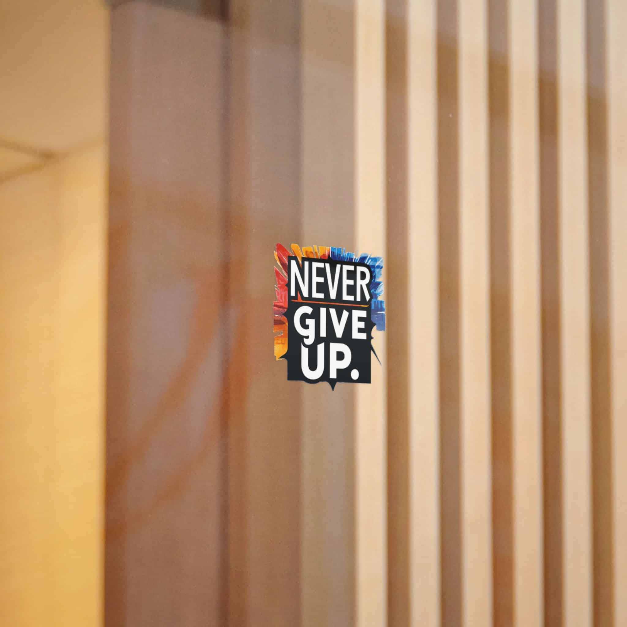 Never Give Up 2 1 Die Cut Stickers Dtf - Image 8