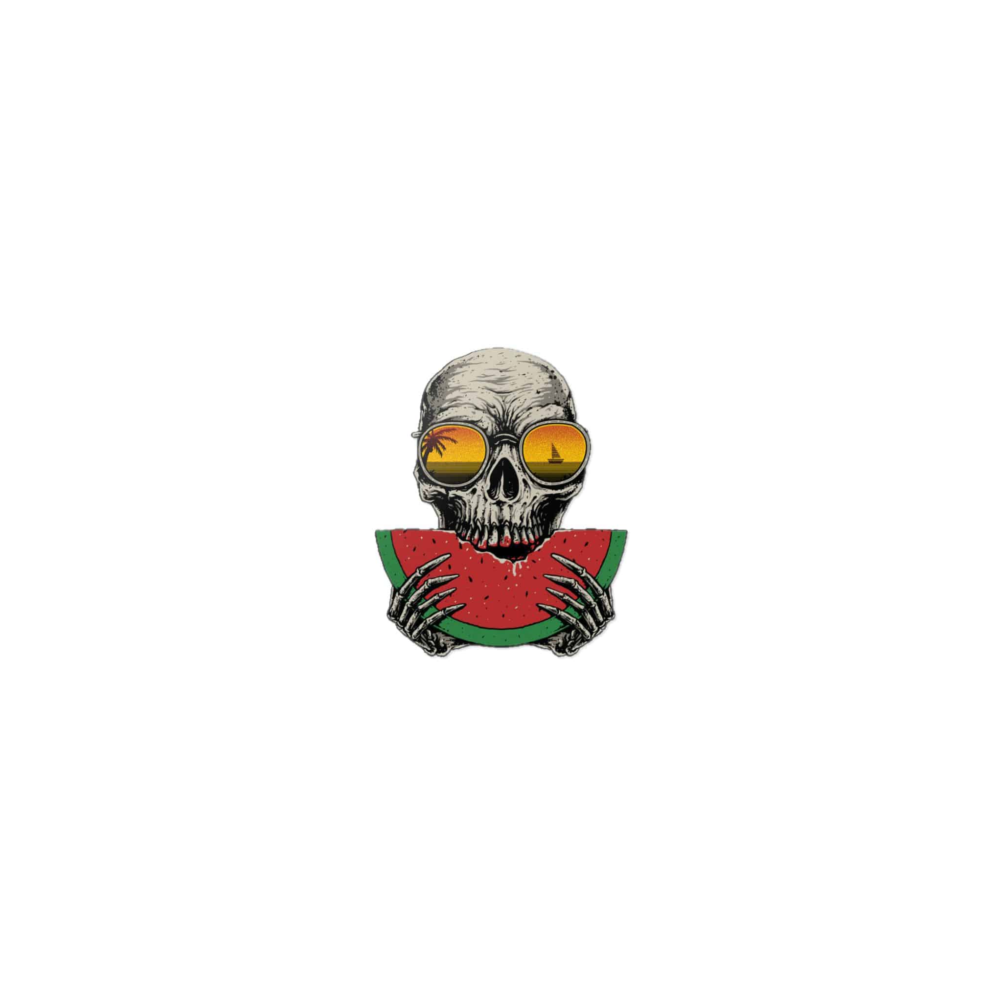 Skull Watermelon Summer Beach Graphic Illustration Die Cut Stickers Dtf - Image 9