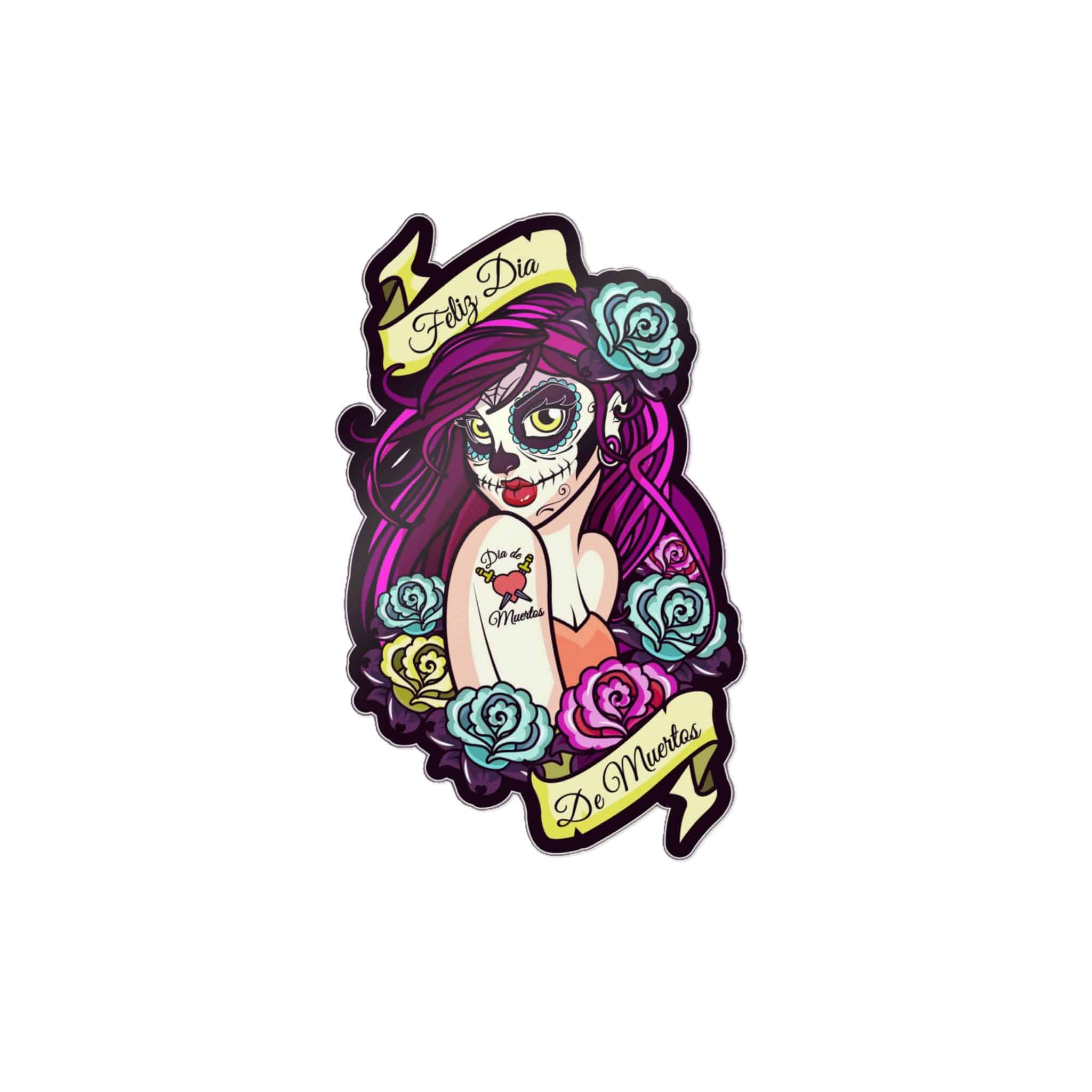 Feliz Dia de Muertos Die Cut Stickers Dtf - Image 31